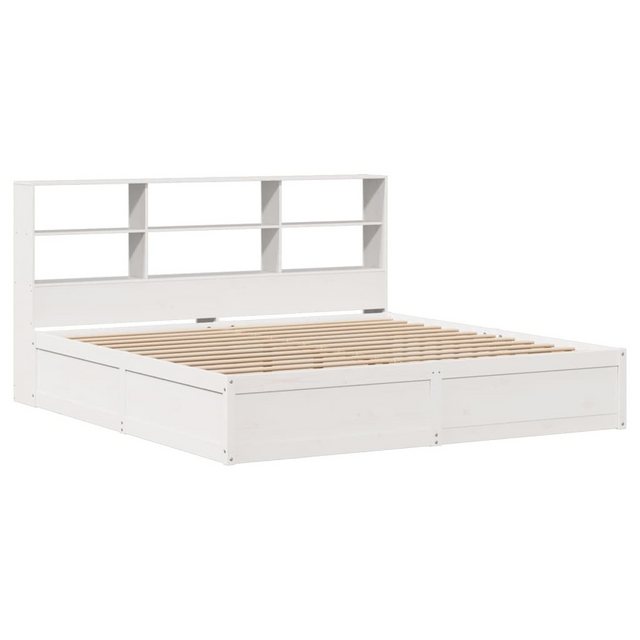 vidaXL Bett Massivholzbett ohne Matratze Weiß 200x200 cm Kiefernholz günstig online kaufen