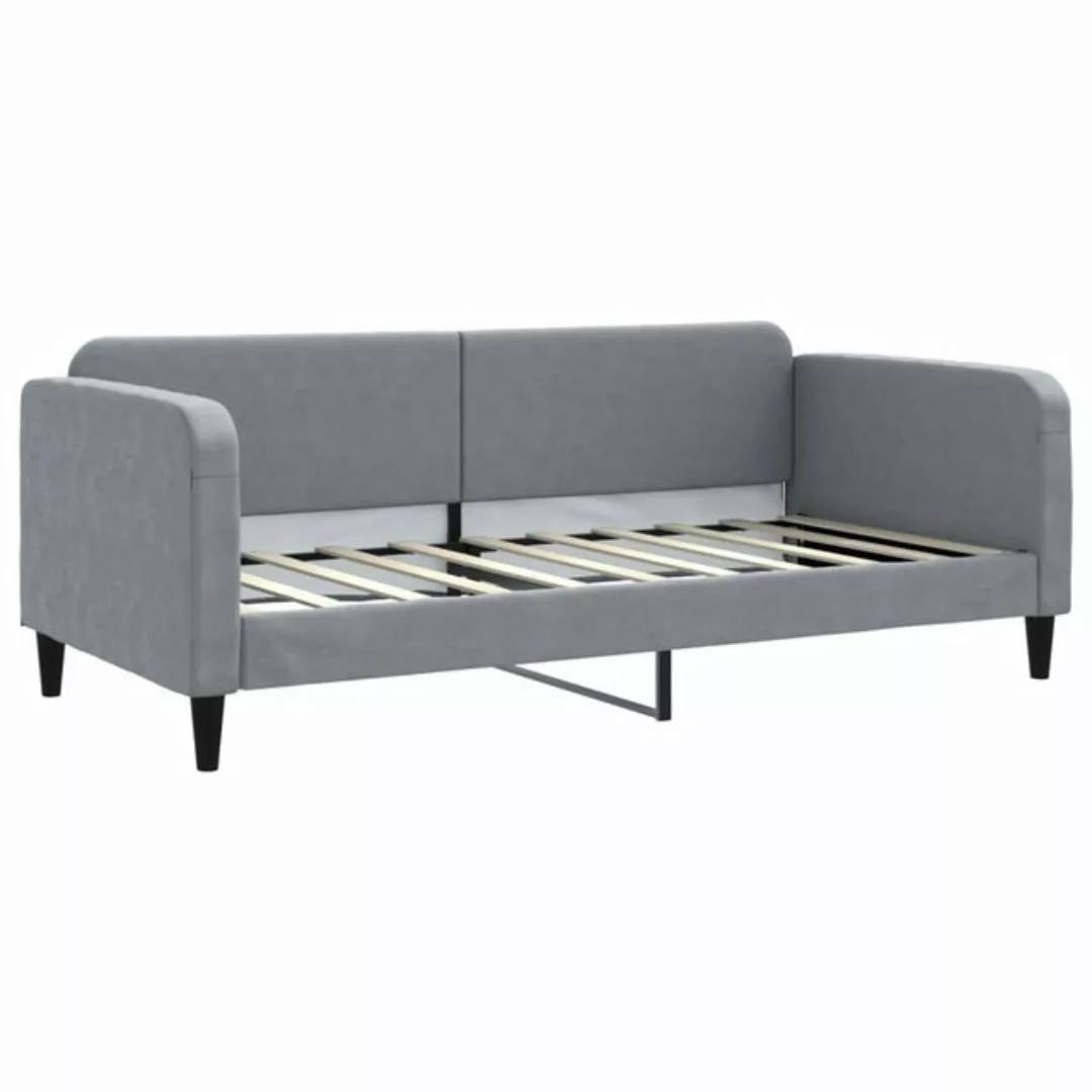 vidaXL Gästebett Tagesbett Hellgrau 90x190 cm Stoff Gästebett Gästecouch Gä günstig online kaufen