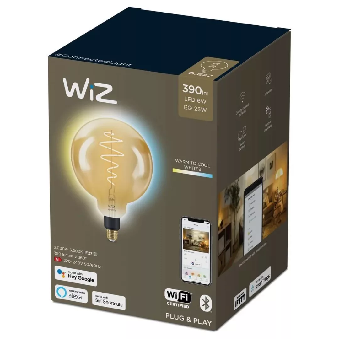 WiZ G200 LED-Lampe E27 6W XL-Globe amber CCT günstig online kaufen