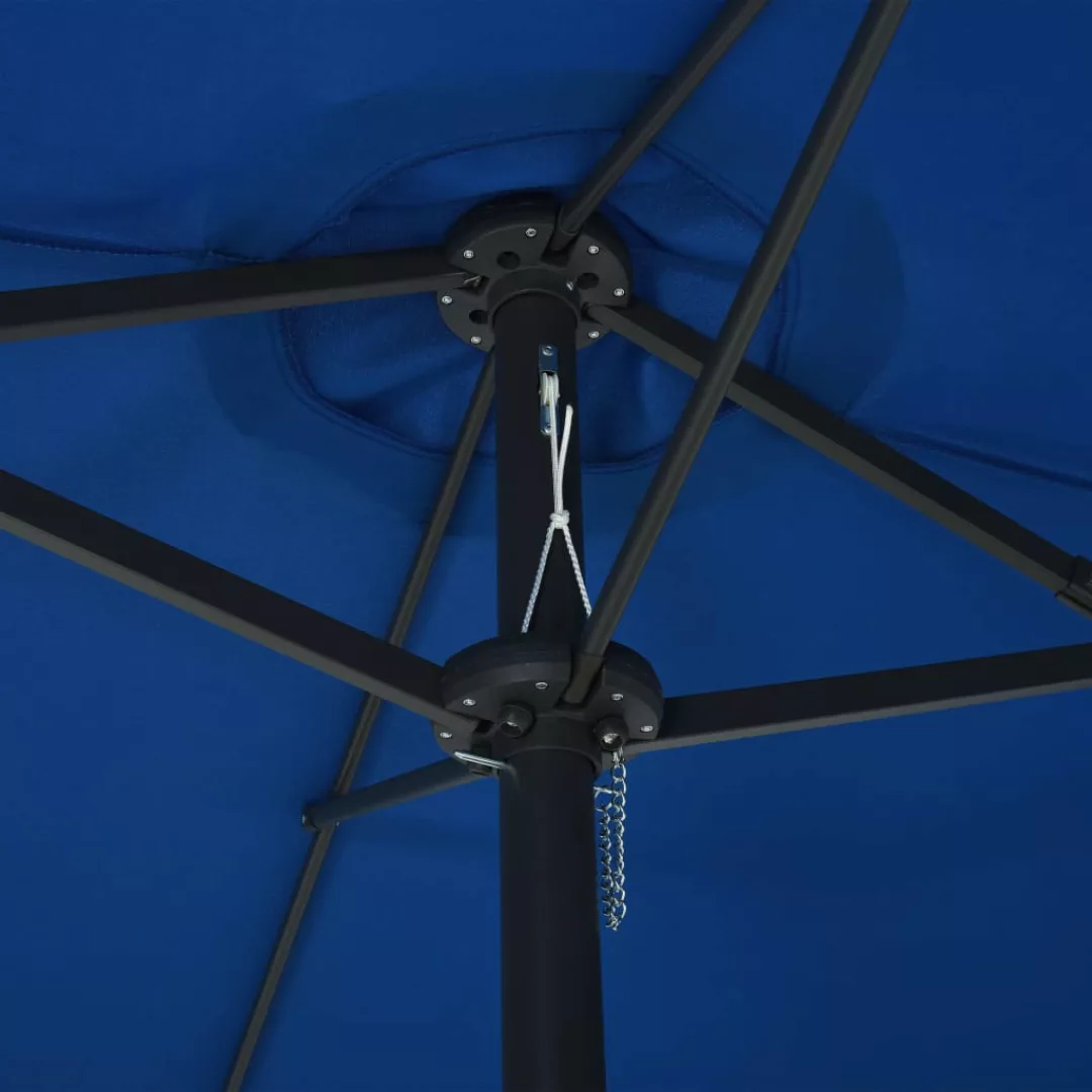Sonnenschirm Mit Aluminium-mast 460x270 Cm Blau günstig online kaufen