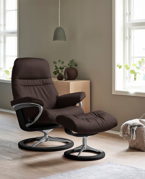 Stressless Relaxsessel "Sunrise", (Set, Relaxsessel mit Hocker), mit Signat günstig online kaufen