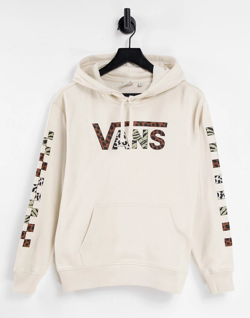 Vans – Wyld Tangle II – Kapuzenpullover in Creme-Weiß günstig online kaufen