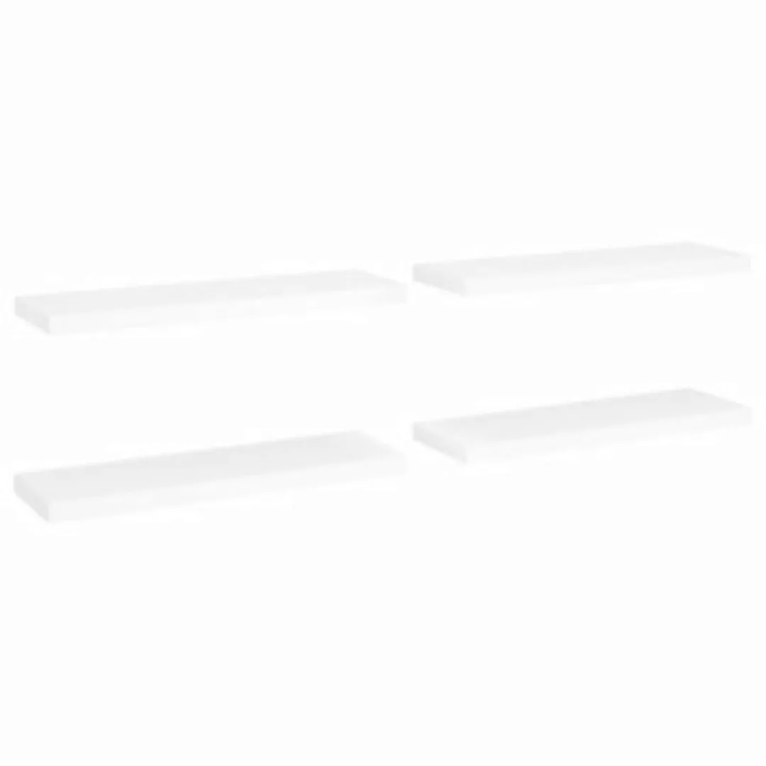 Schwebende Wandregale 4 Stk. Weiß 80x23,5x3,8cm Mdf günstig online kaufen