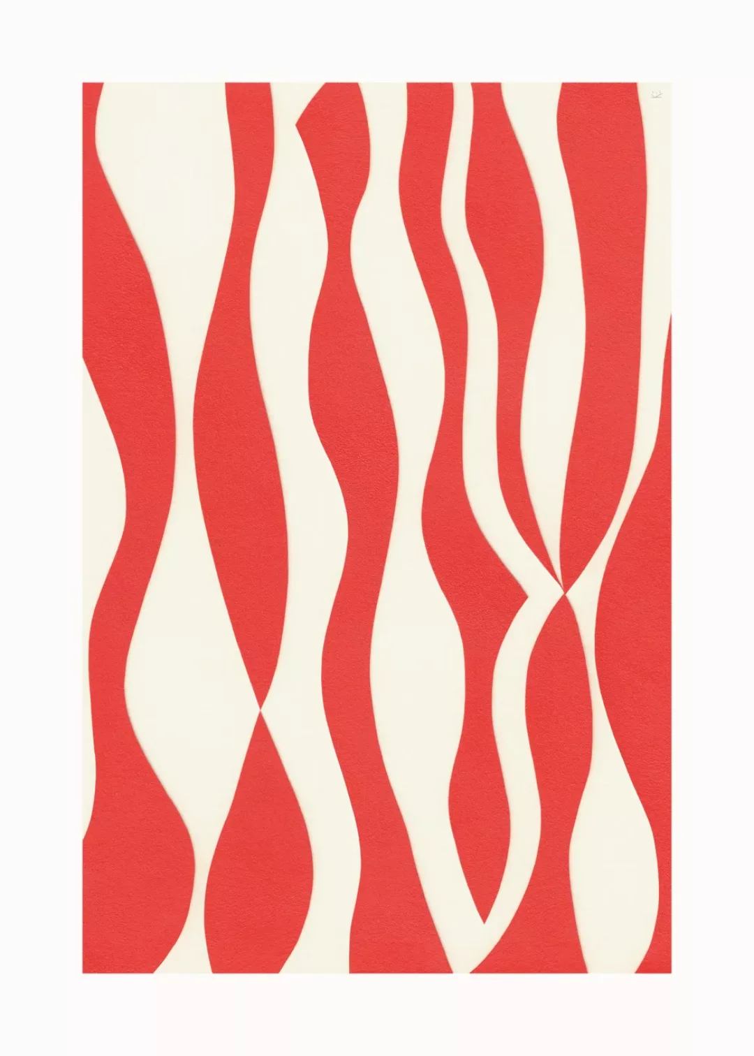 Paper Collective - Mirror Kunstdruck 50x70cm - rot, weiß/BxH 50x70cm günstig online kaufen