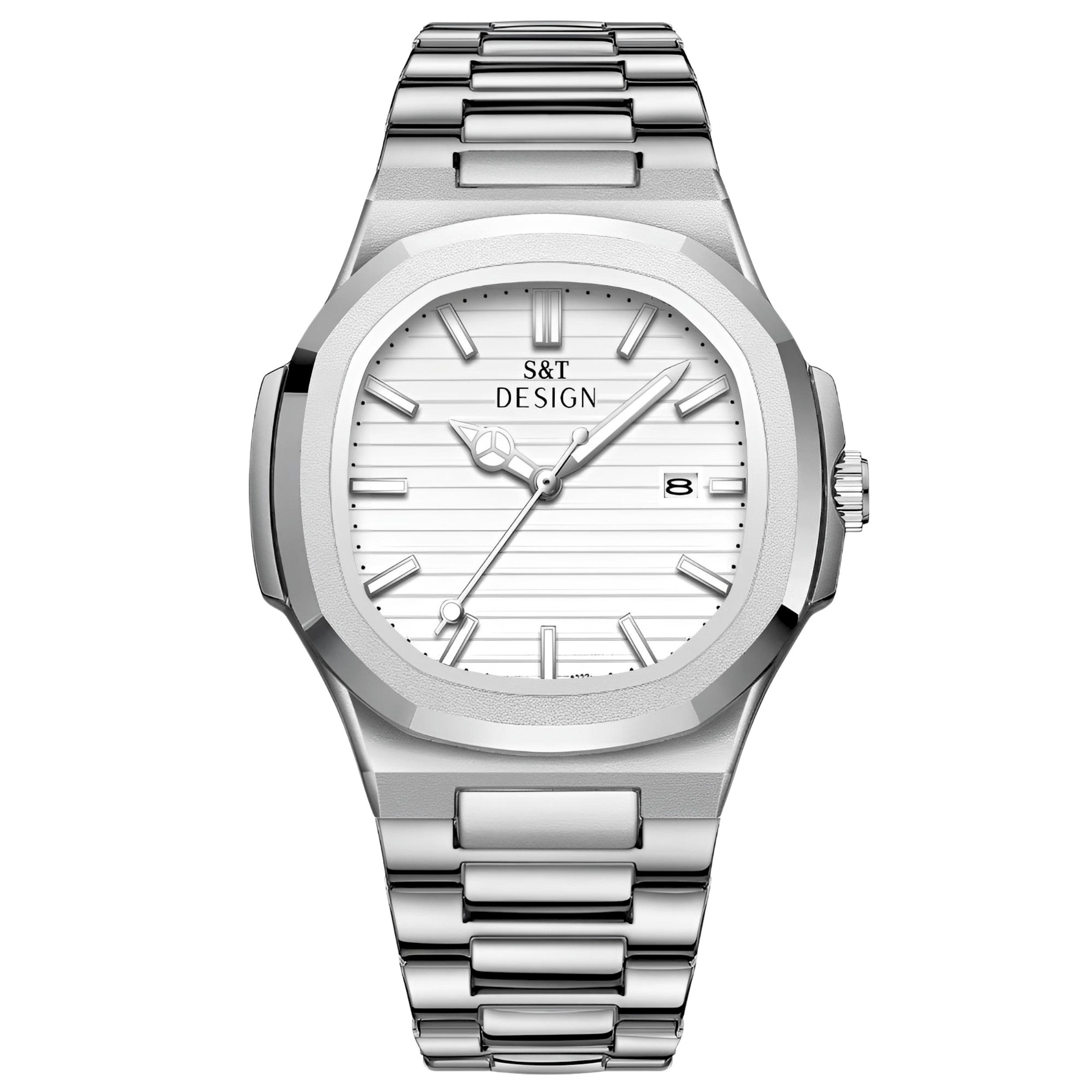 S&T Design Quarzuhr Herren Uhr Edelstahl günstig online kaufen