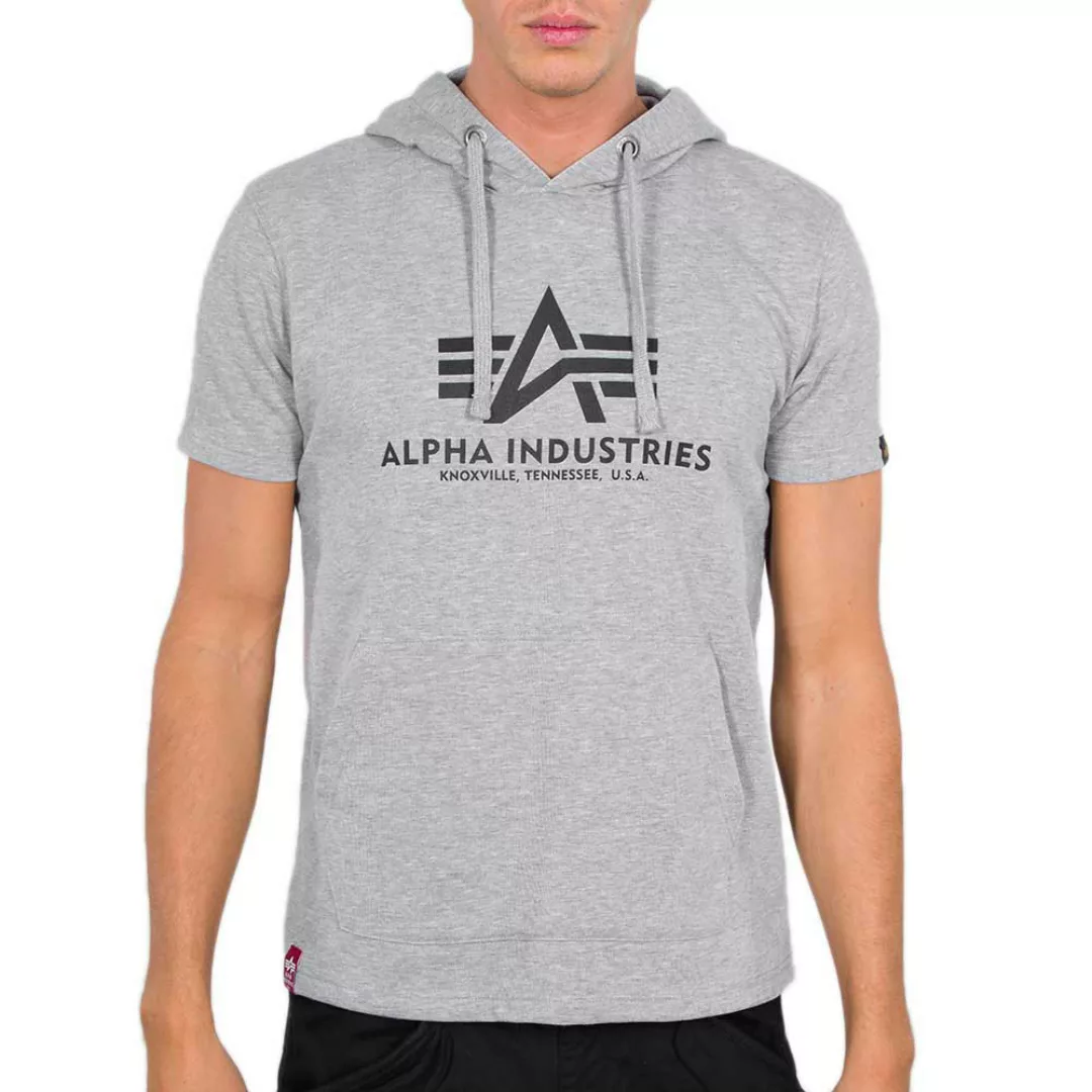 Alpha Industries Basic Kurzärmeliges T-shirt L Grey Heather günstig online kaufen