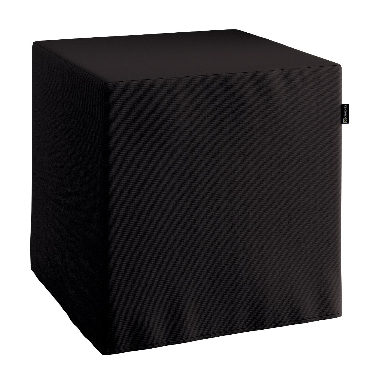Sitzwürfel, schwarz, 40 x 40 x 40 cm, Cotton Panama (702-09) günstig online kaufen