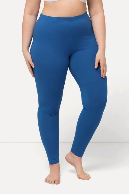 Ulla Popken Funktionshose Leggings Baumwolle Slim Elastikbund günstig online kaufen