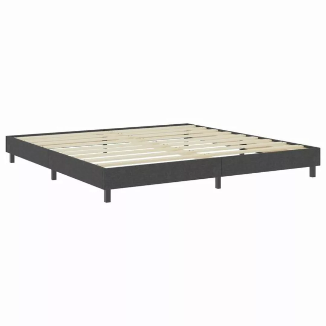 vidaXL Bettgestell Boxspring-Bettgestell Grau Stoff 200x200 cm Doppelbett B günstig online kaufen