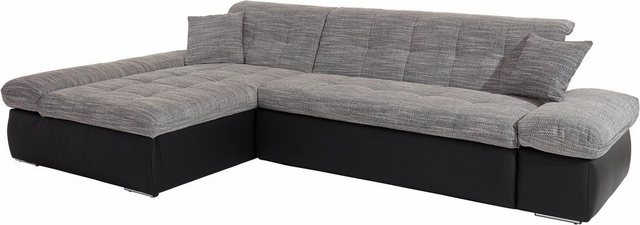 DOMO collection Ecksofa "NMoric incl. Zierkissen B/T/H: 273/216/80 cm L-For günstig online kaufen