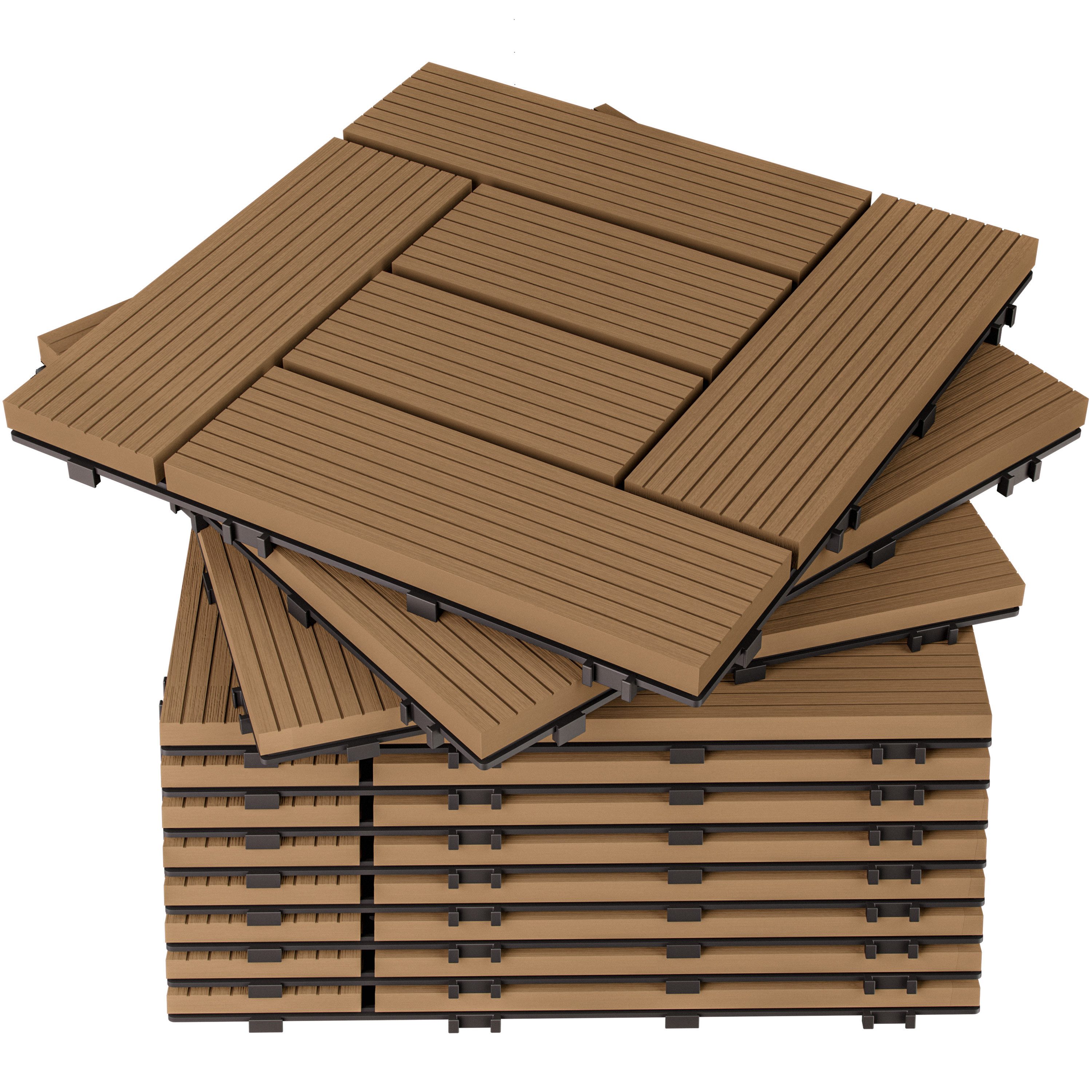 Deuba Holzfliesen 1x Mosaik Terrakotta günstig online kaufen