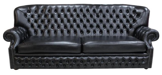 JVmoebel 4-Sitzer Chesterfield Modern Schwarz Sofa Couch Polster, 1 Teile, günstig online kaufen