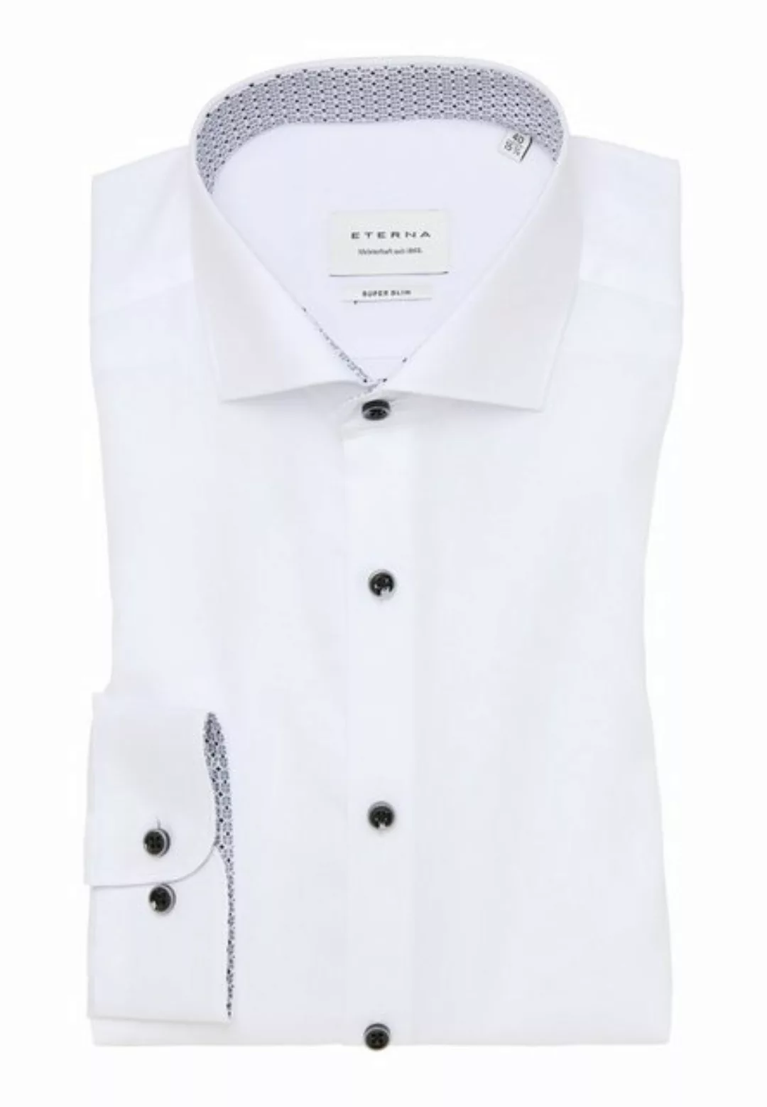 Eterna Langarmhemd - Hemd Slim Fit - Original Shirt Popeline - ohne Brustta günstig online kaufen