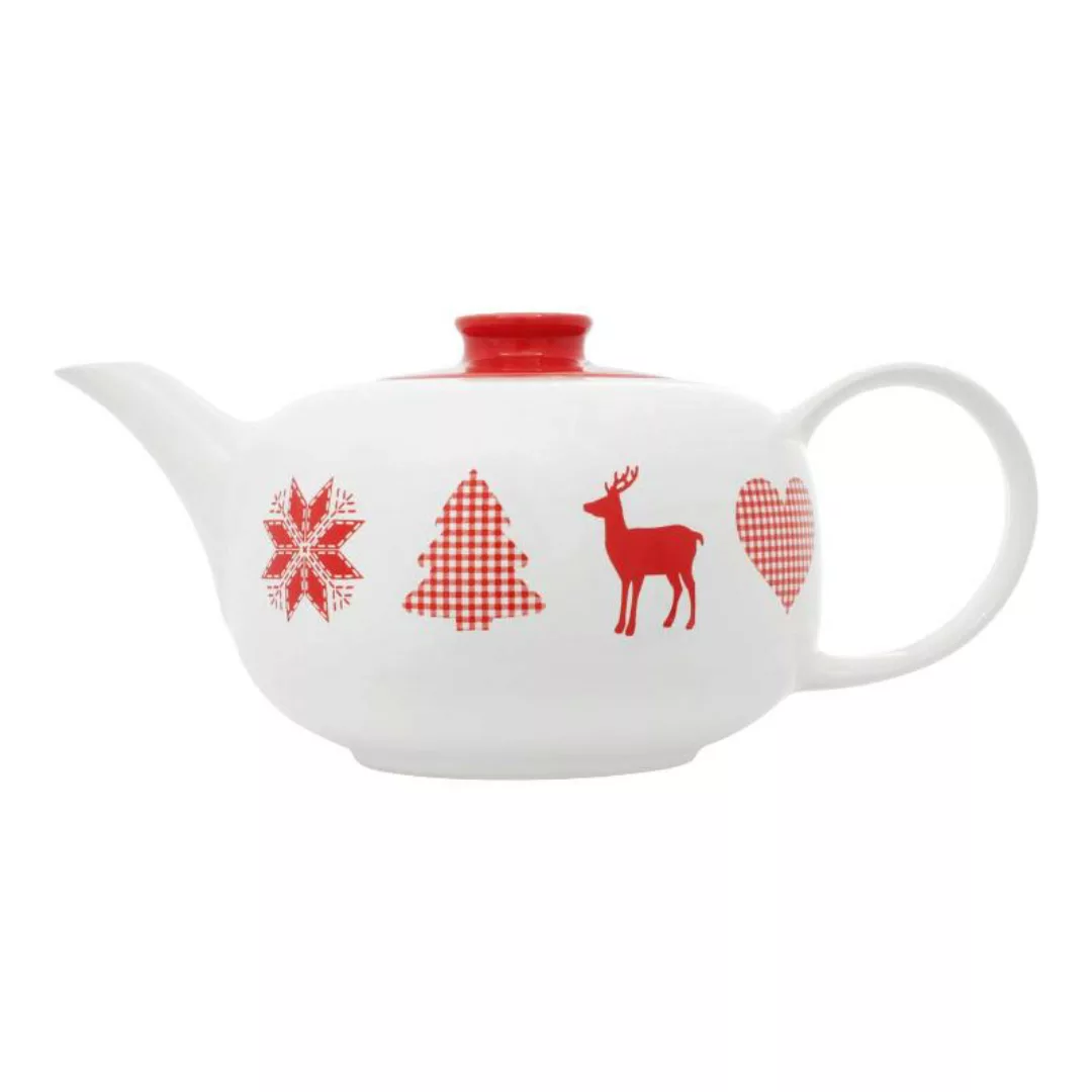 Friesland Happymix Weihnachten Weiß Teekanne 1,0 L günstig online kaufen