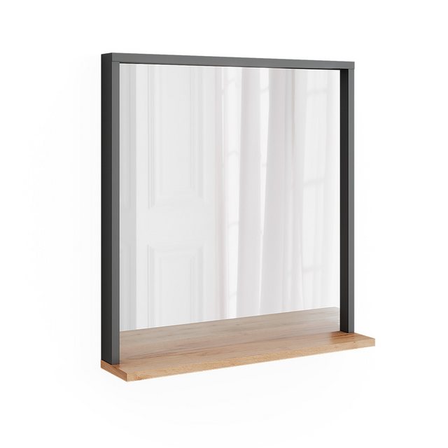 Vicco Spiegelschrank Orlando, Anthrazit/Goldkraft Eiche, 57 x 60 cm mit Spi günstig online kaufen