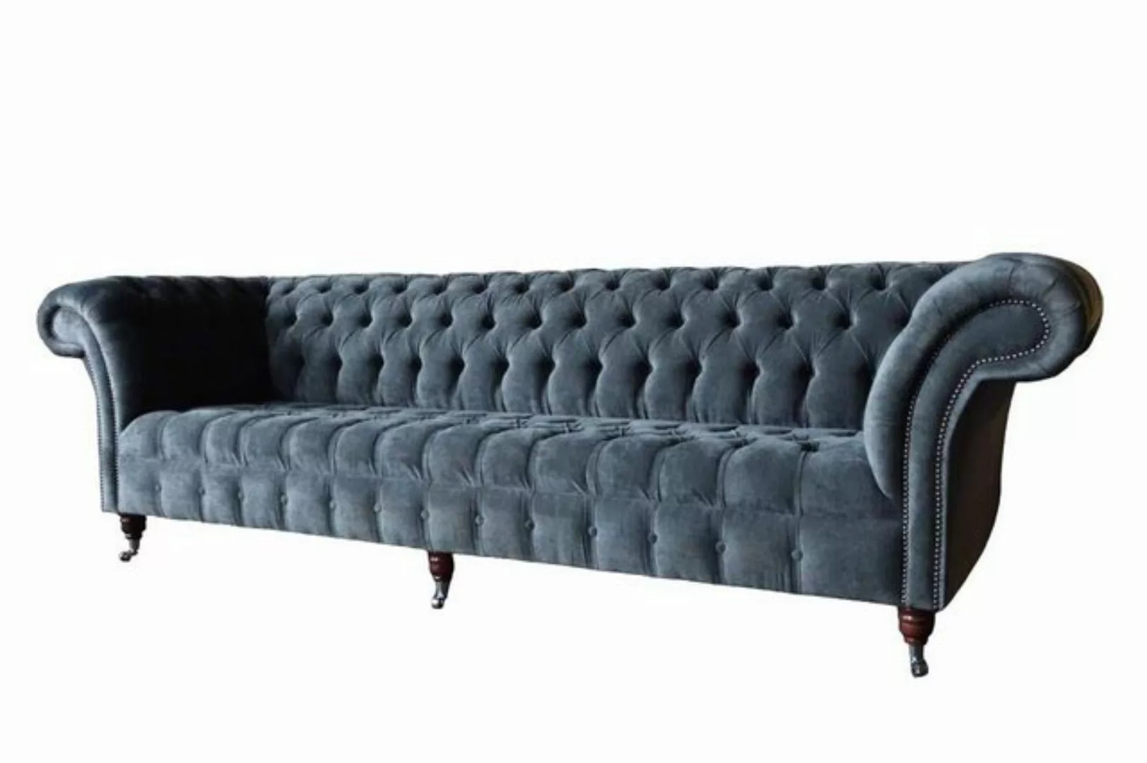 JVmoebel Chesterfield-Sofa, Sofa Chesterfield 4 Sitzer Couch Textil Wohnzim günstig online kaufen
