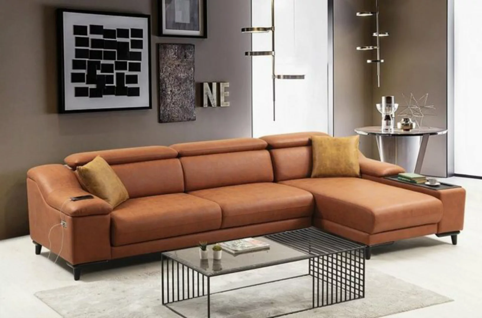 JVmoebel Ecksofa Wohnzimmer Modern L-Form Sofa Couch Eckgarnitur Polstermöb günstig online kaufen