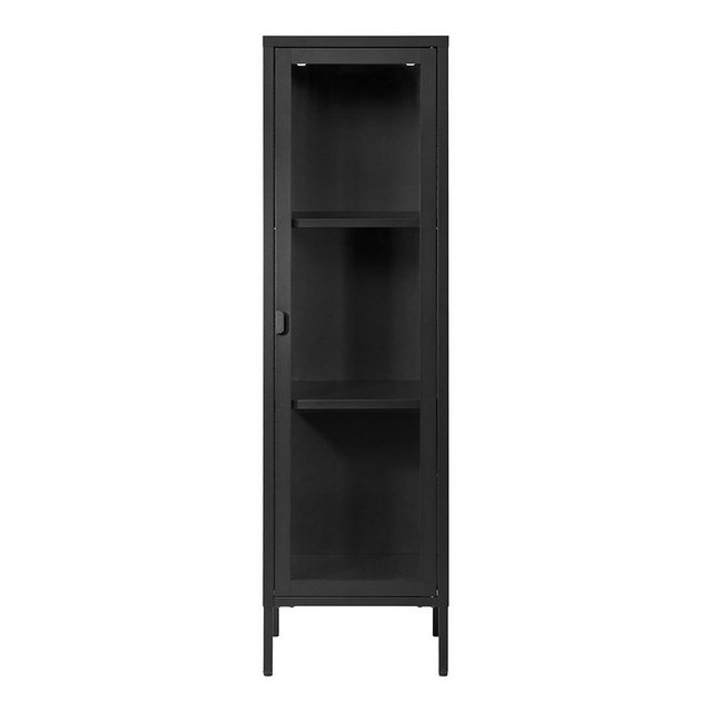 ebuy24 Vitrine Brisbane Vitrinenschrank 1 Glas Tür schwarz. günstig online kaufen