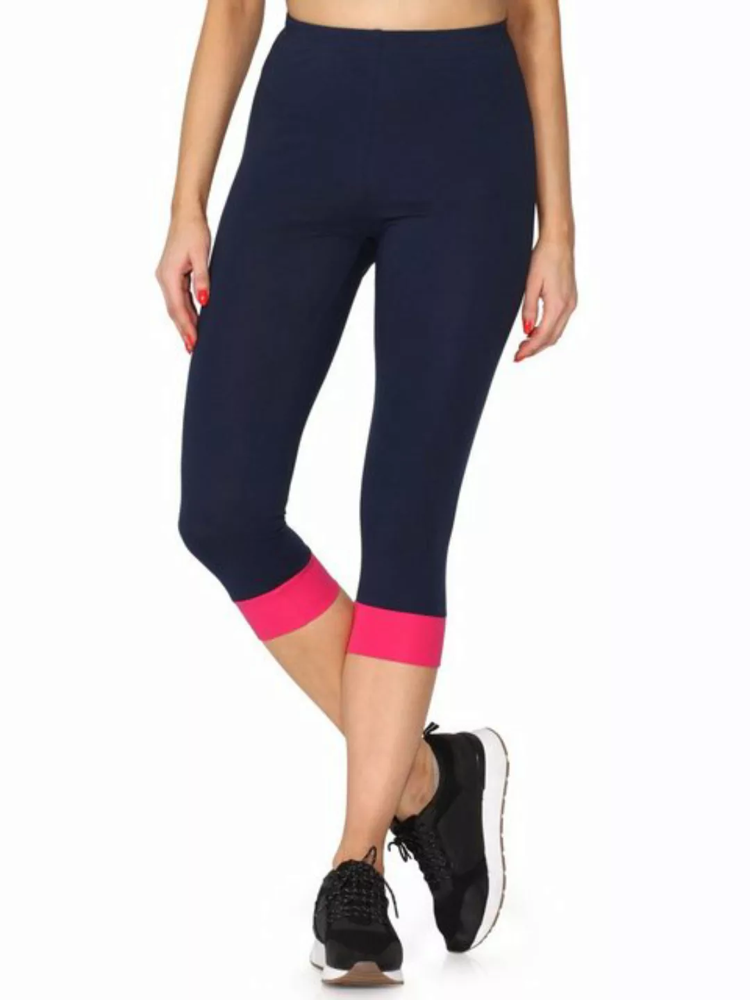 Merry Style Leggings Damen Leggings aus Baumwolle mit angenähtem Bündchen M günstig online kaufen