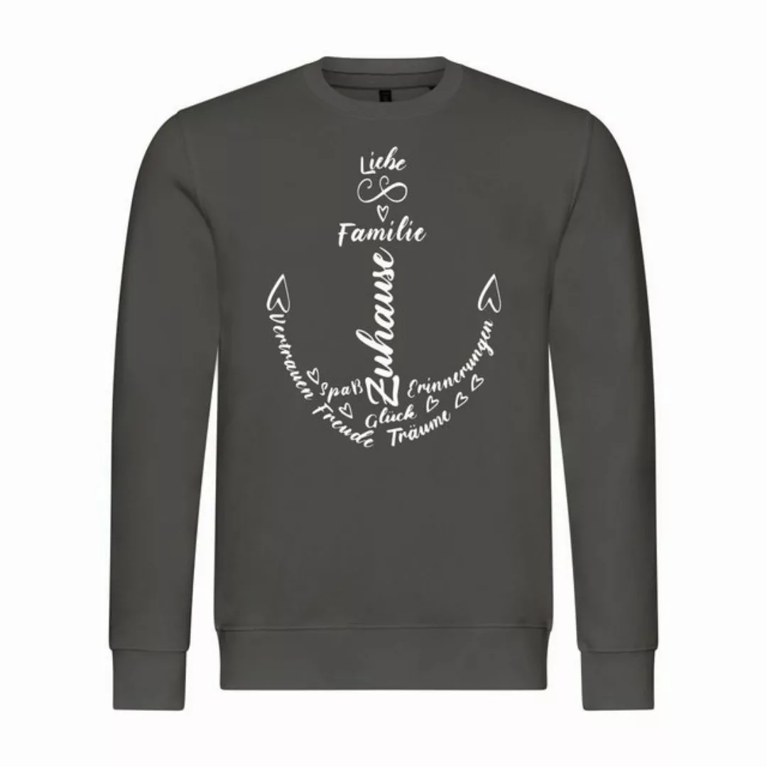 deinshirt Rundhalspullover Herren Sweatshirt Liebe Familie Anker Mit Print günstig online kaufen