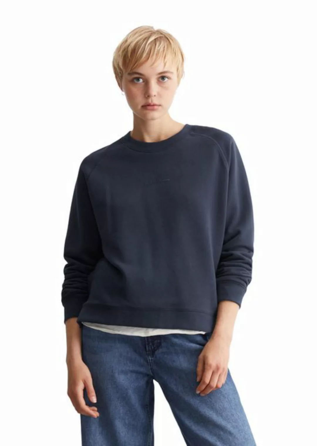 Marc OPolo DENIM Sweatshirt, Im modernen O-Shape, locker geschnitten und Ra günstig online kaufen