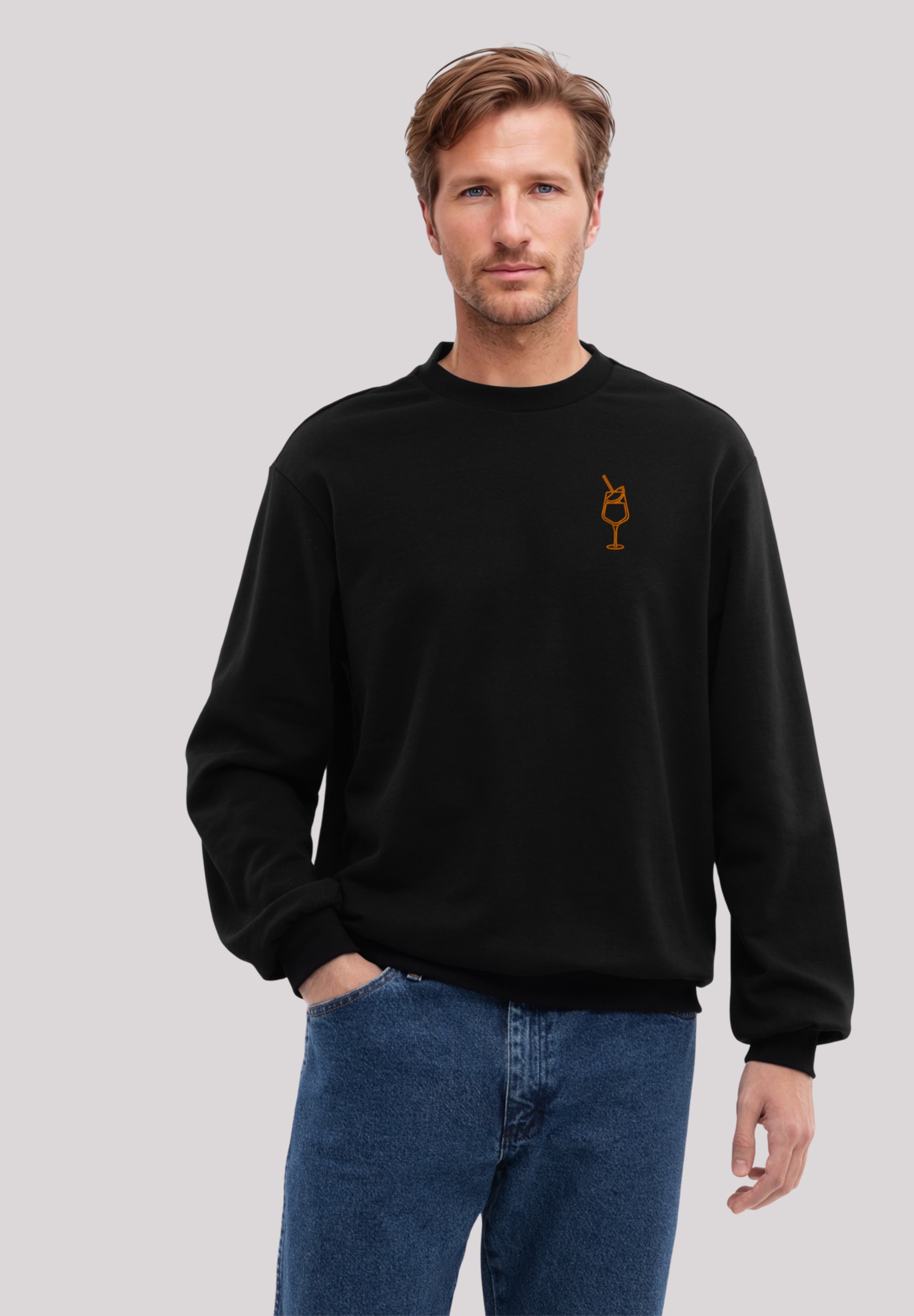 F4NT4STIC Sweatshirt "Orange Spritz Bestickt", Premium Qualität günstig online kaufen