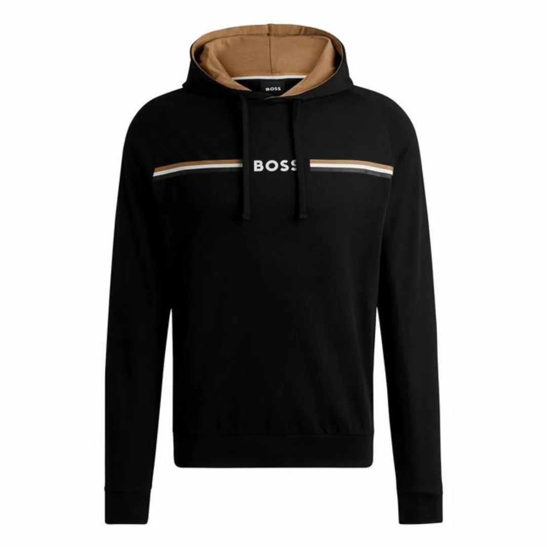 BOSS Kapuzensweatshirt Authentic Hoodie mit Streifen und Logo-Schriftzug günstig online kaufen