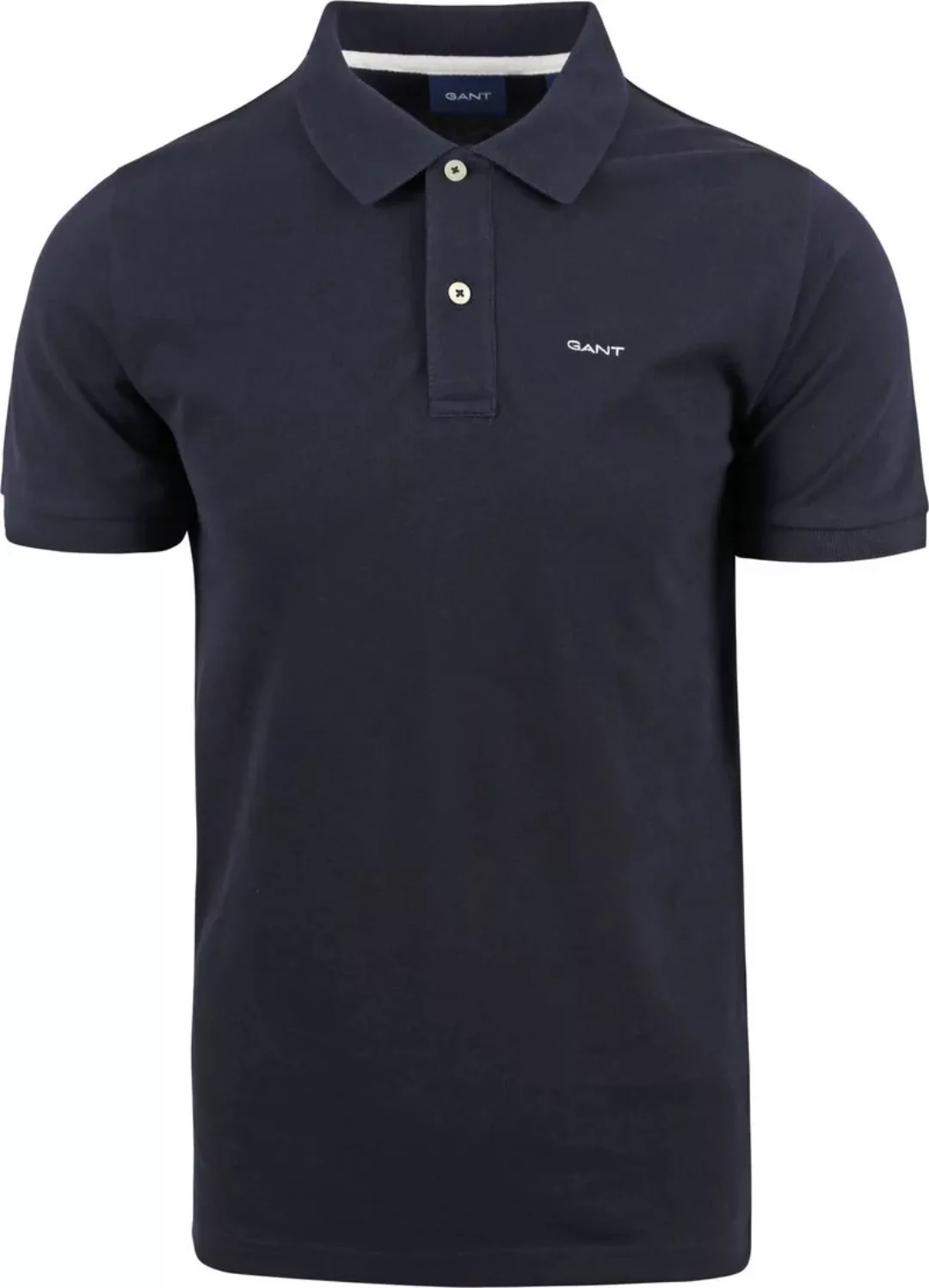 Gant Polo Piqué Rugger Navy - Größe M günstig online kaufen