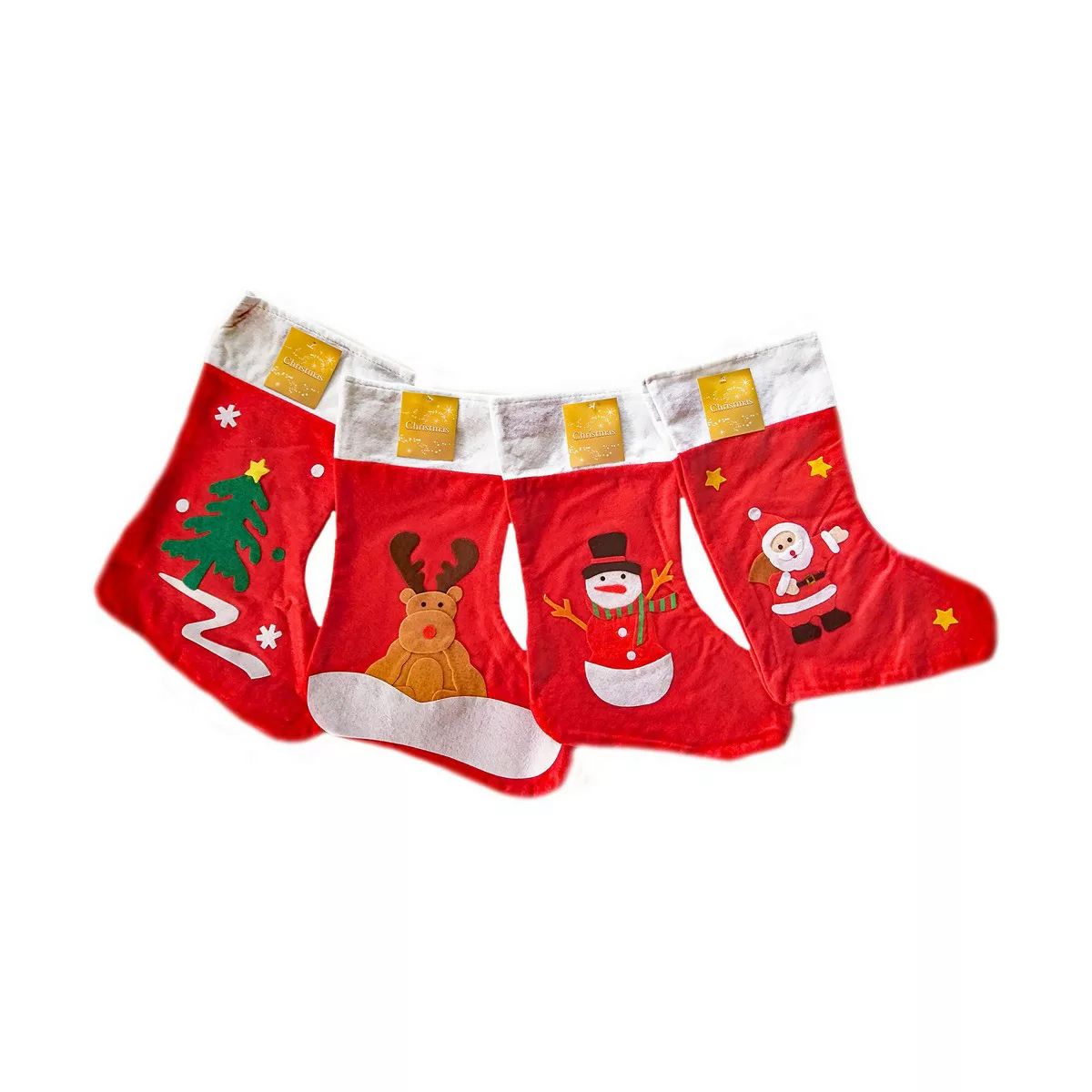 Weihnachtsstrumpf Rot Textil Weihnachtsschmuck (48 Cm) günstig online kaufen