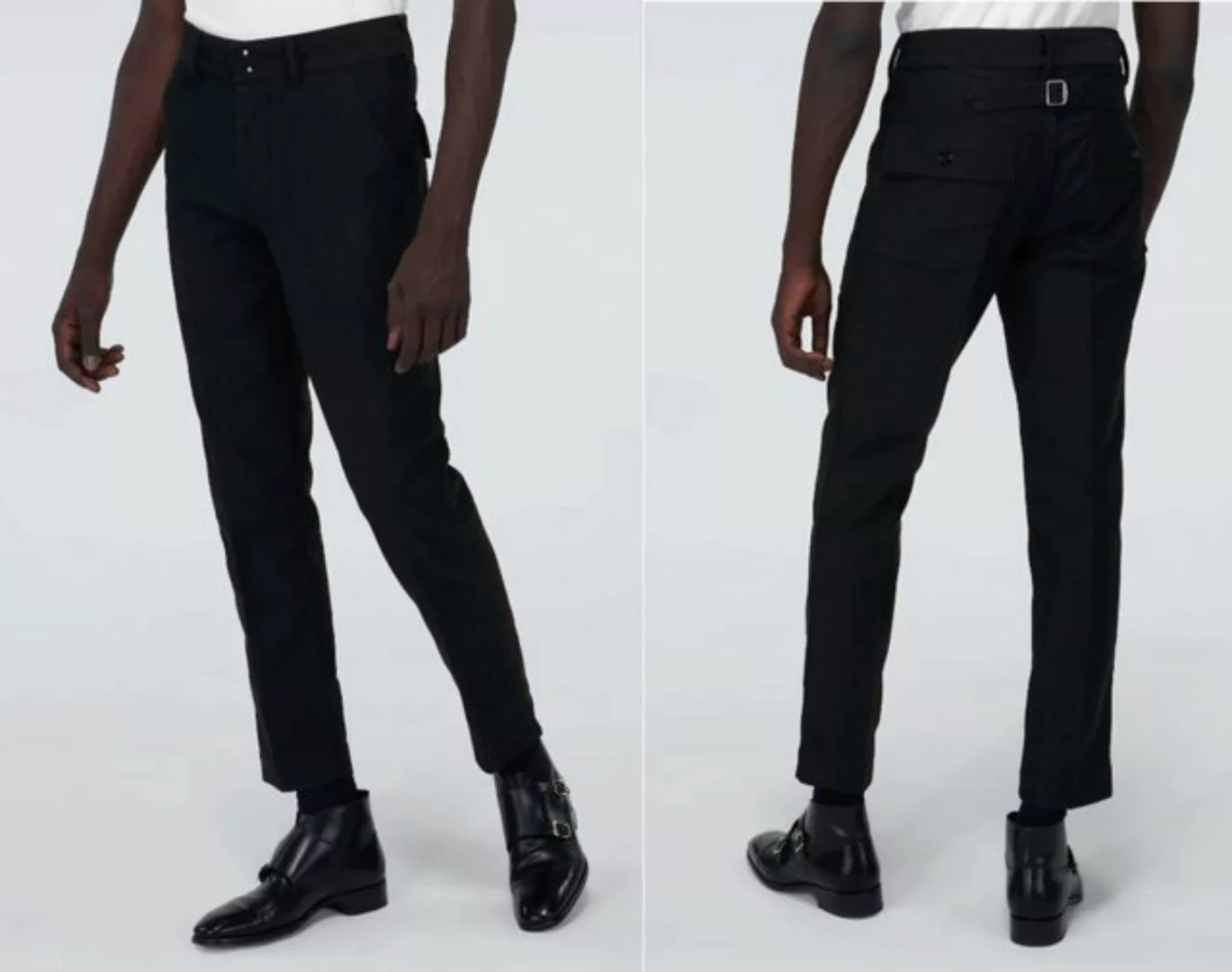 Tom Ford Loungehose TOM FORD TAPERED FIT PANTS HOSE W BUCKLE ARMY NAVY TROU günstig online kaufen