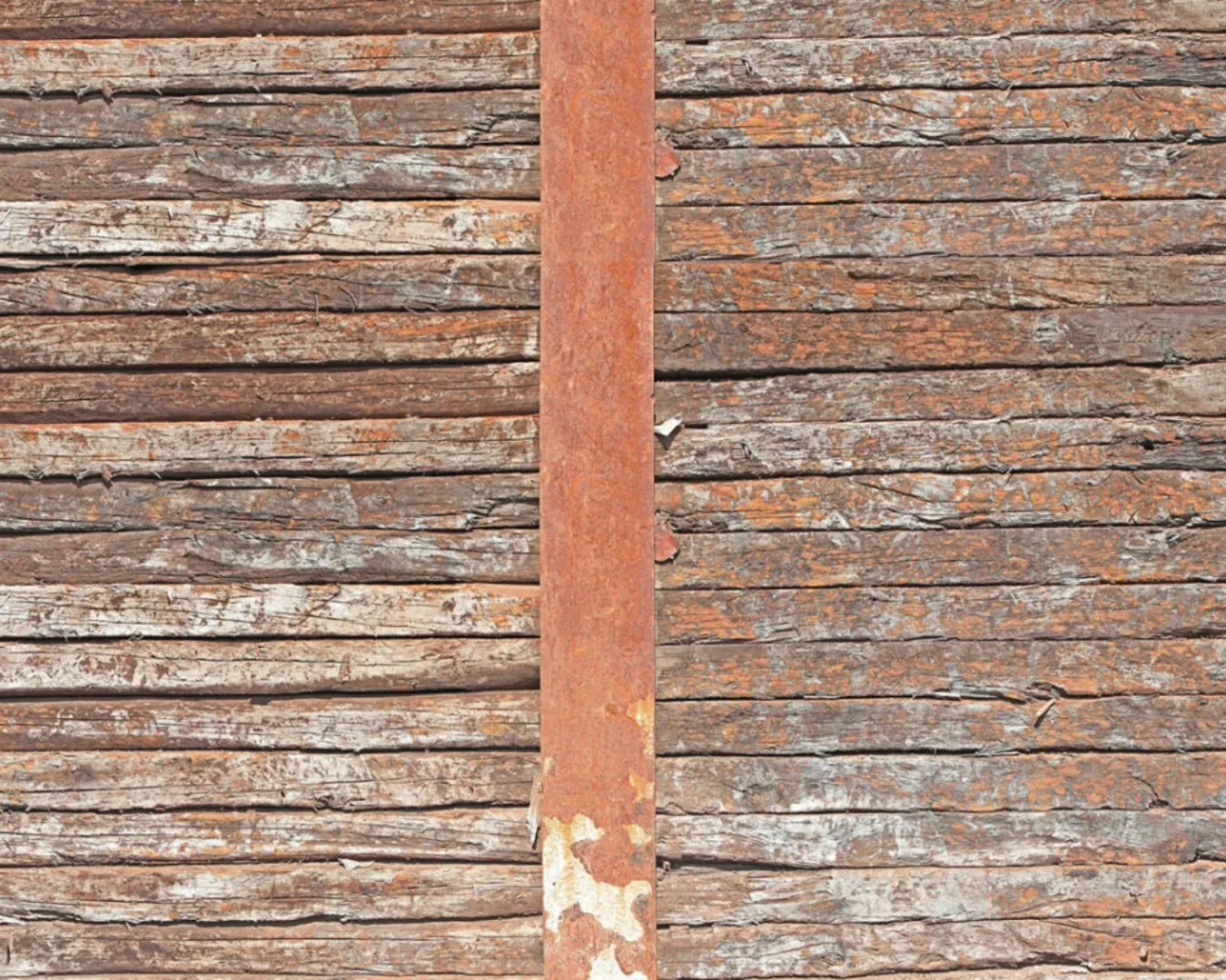 Fototapete "Alte Holzwand" 4,00x2,50 m / Glattvlies Perlmutt günstig online kaufen