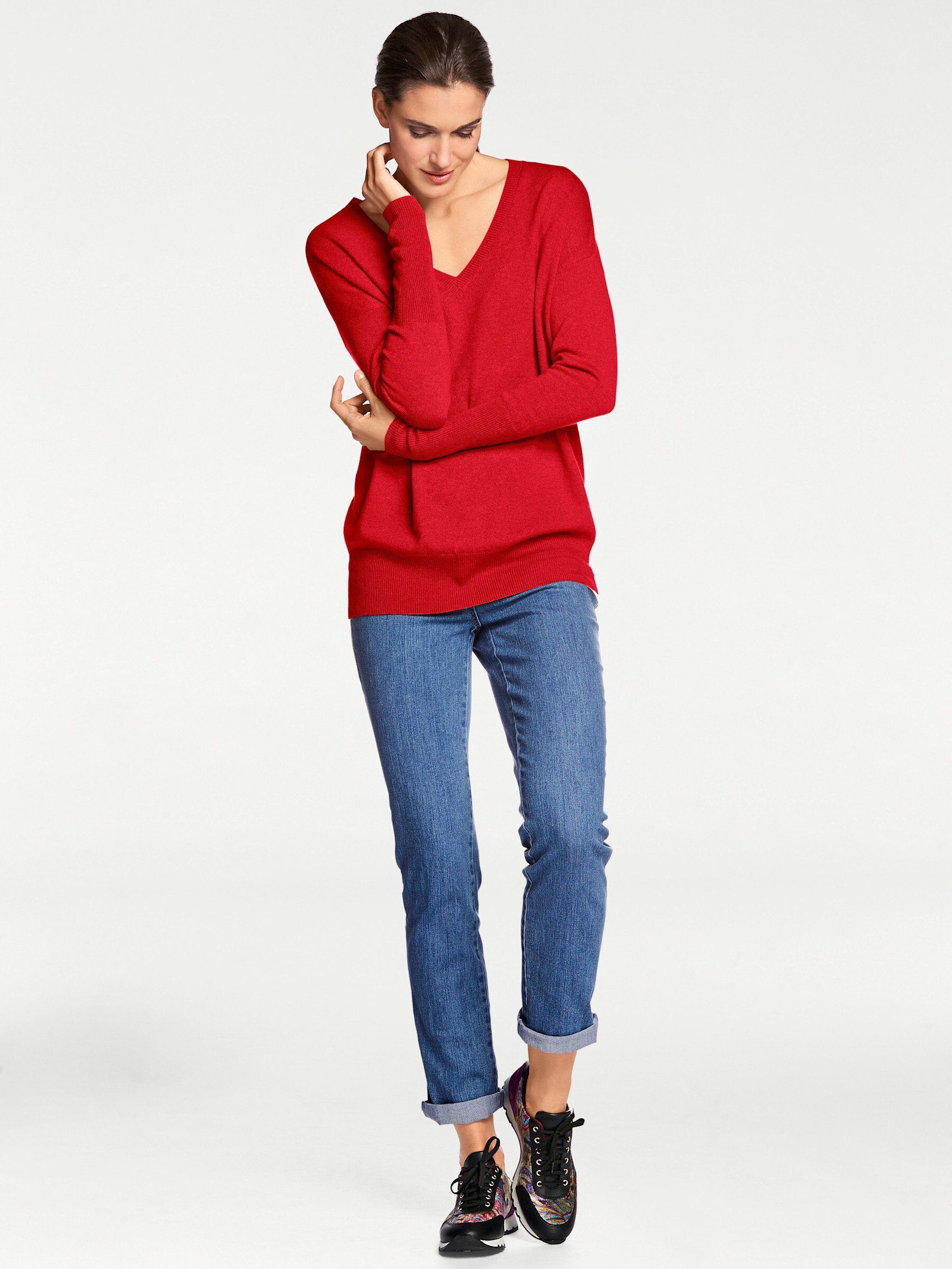 heine Strickpullover "V-Pullover" günstig online kaufen
