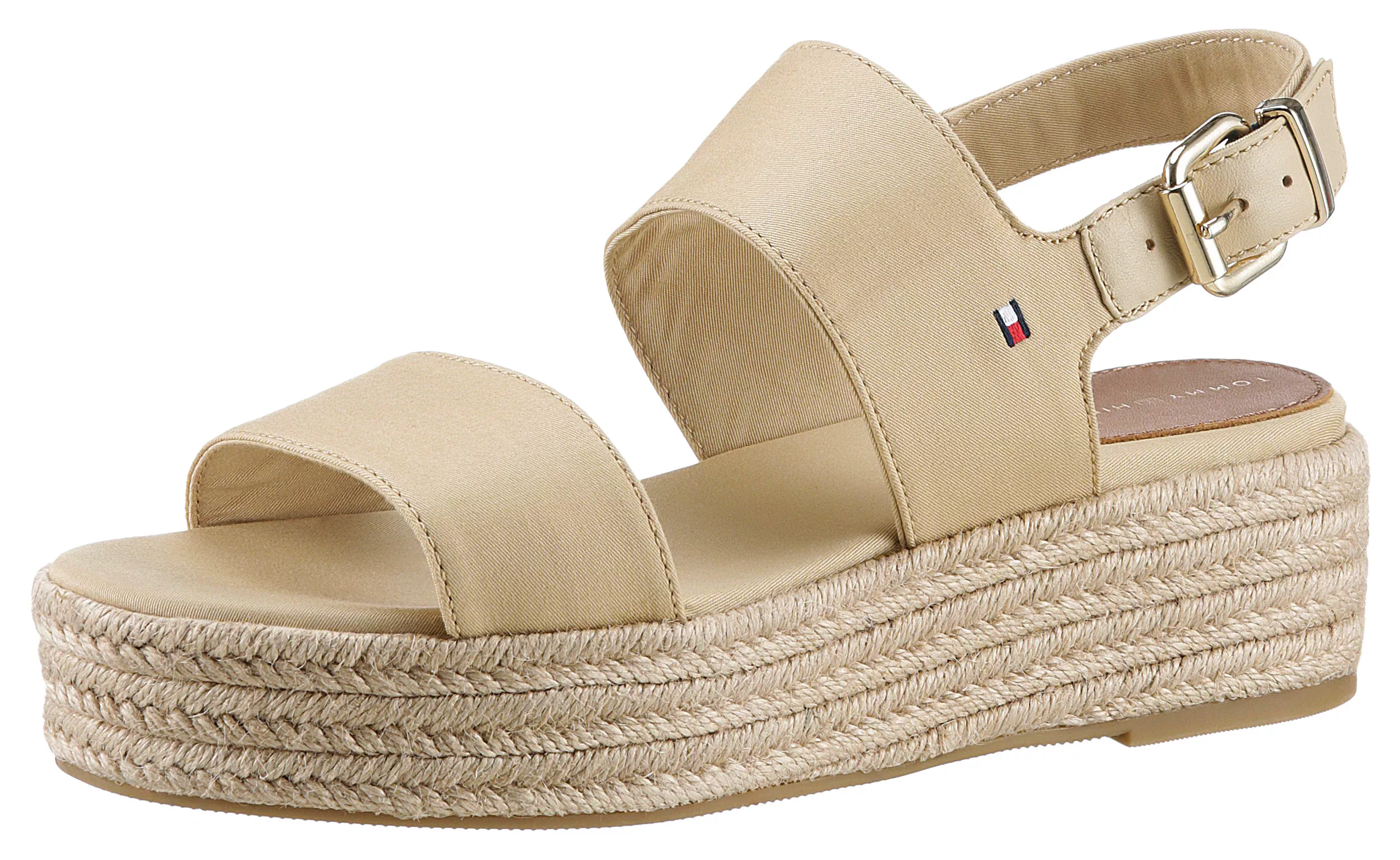 Tommy Hilfiger Riemchensandale "MID WEDGE SANDAL", Sommerschuh, Sandalette günstig online kaufen