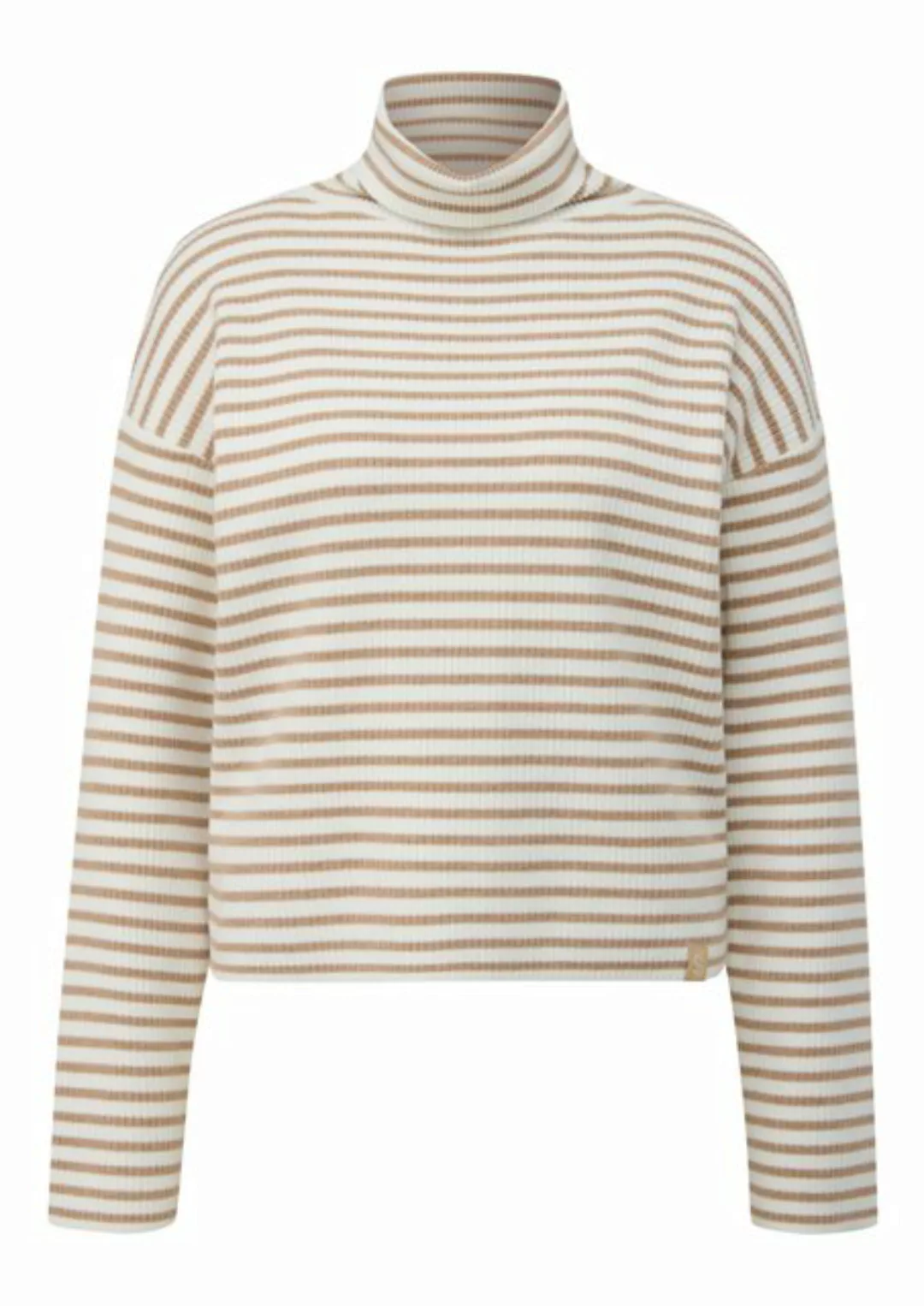 s.Oliver Rollkragenpullover Rippstrick, im Streifen-Design günstig online kaufen