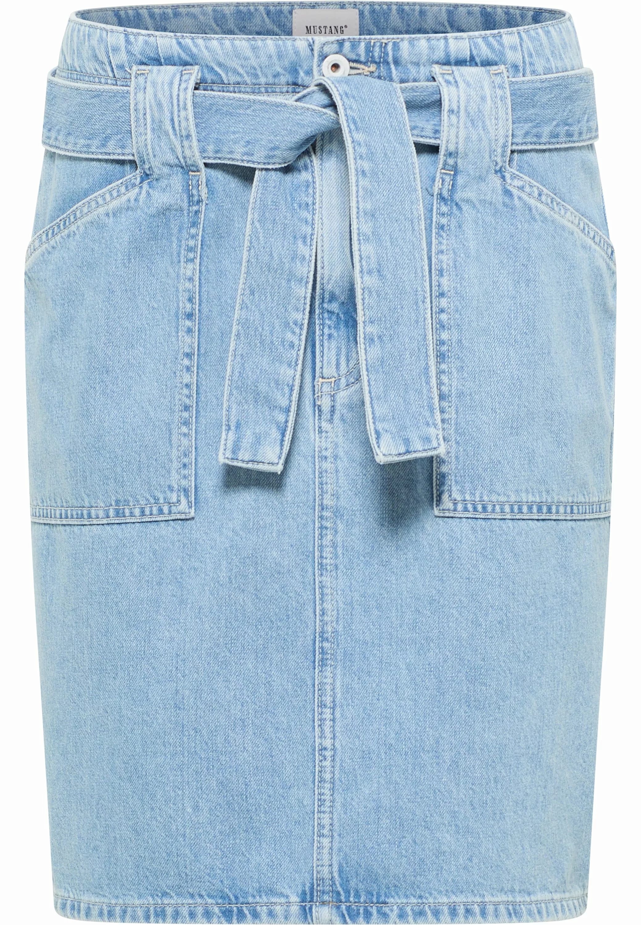 MUSTANG Jeansrock "Damen Style Blossom Denim Skirt" günstig online kaufen