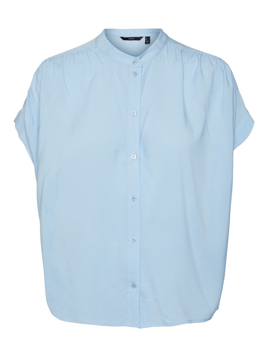 VERO MODA Kurzärmelige Hemd Damen Blau günstig online kaufen