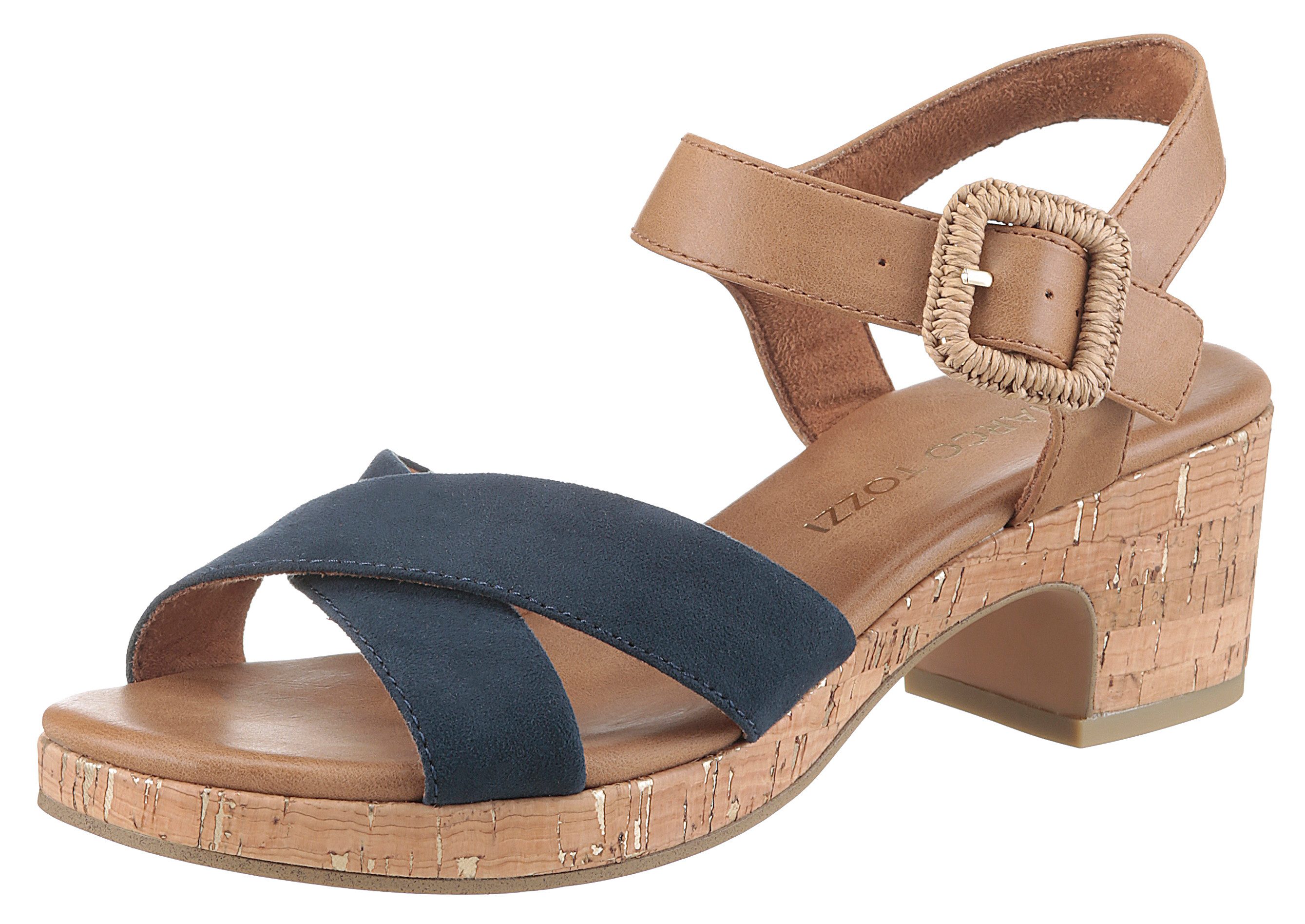 MARCO TOZZI Pantolette, Plateau, Sommerschuh, Schlupfschuh günstig online kaufen