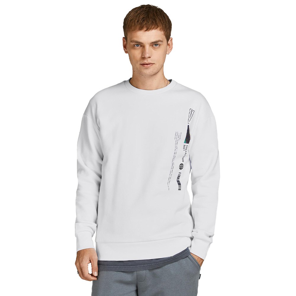 Jack & Jones Playlist Pullover M White / Relaxed Fit günstig online kaufen