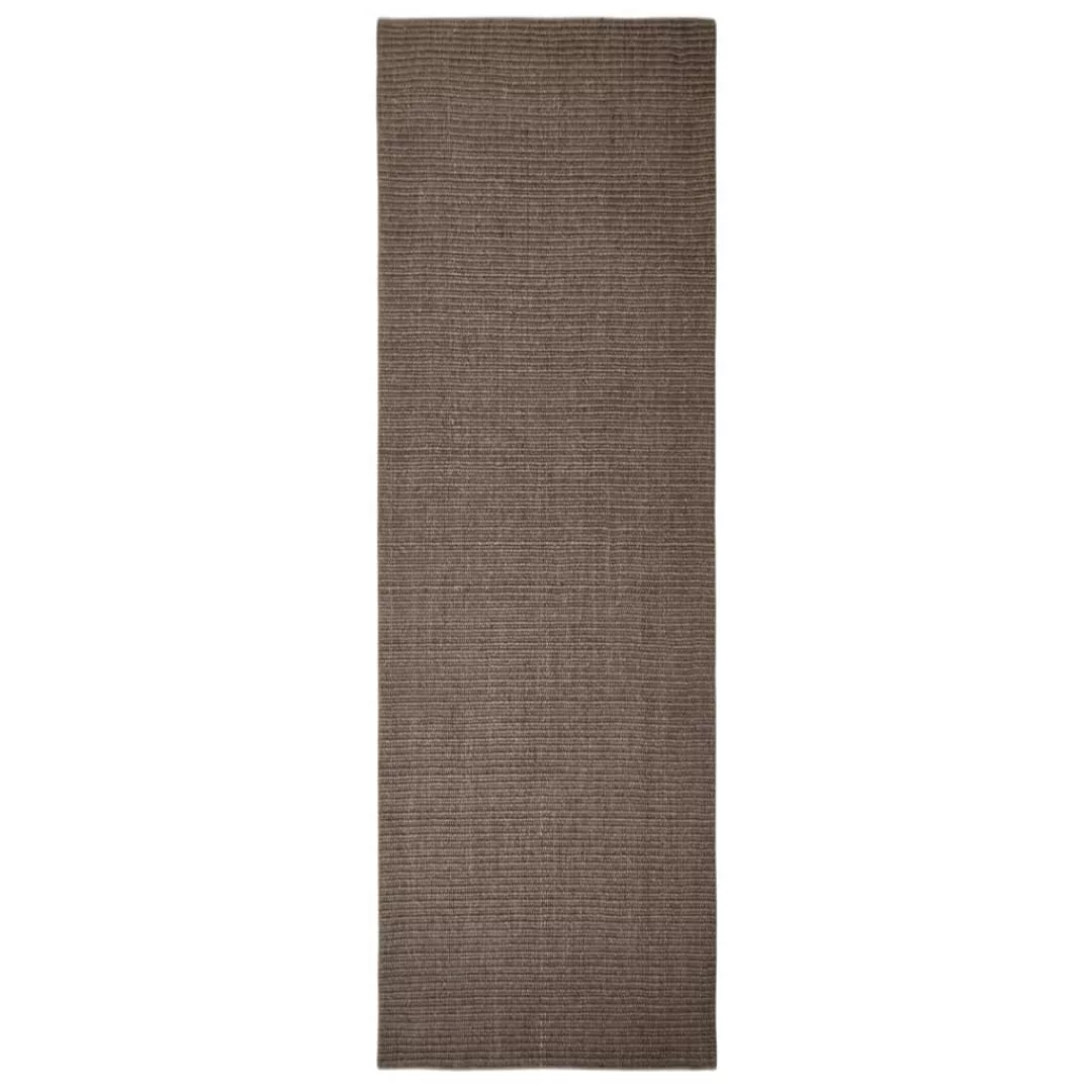 Vidaxl Teppich Natur Sisal 80x250 Cm Braun günstig online kaufen