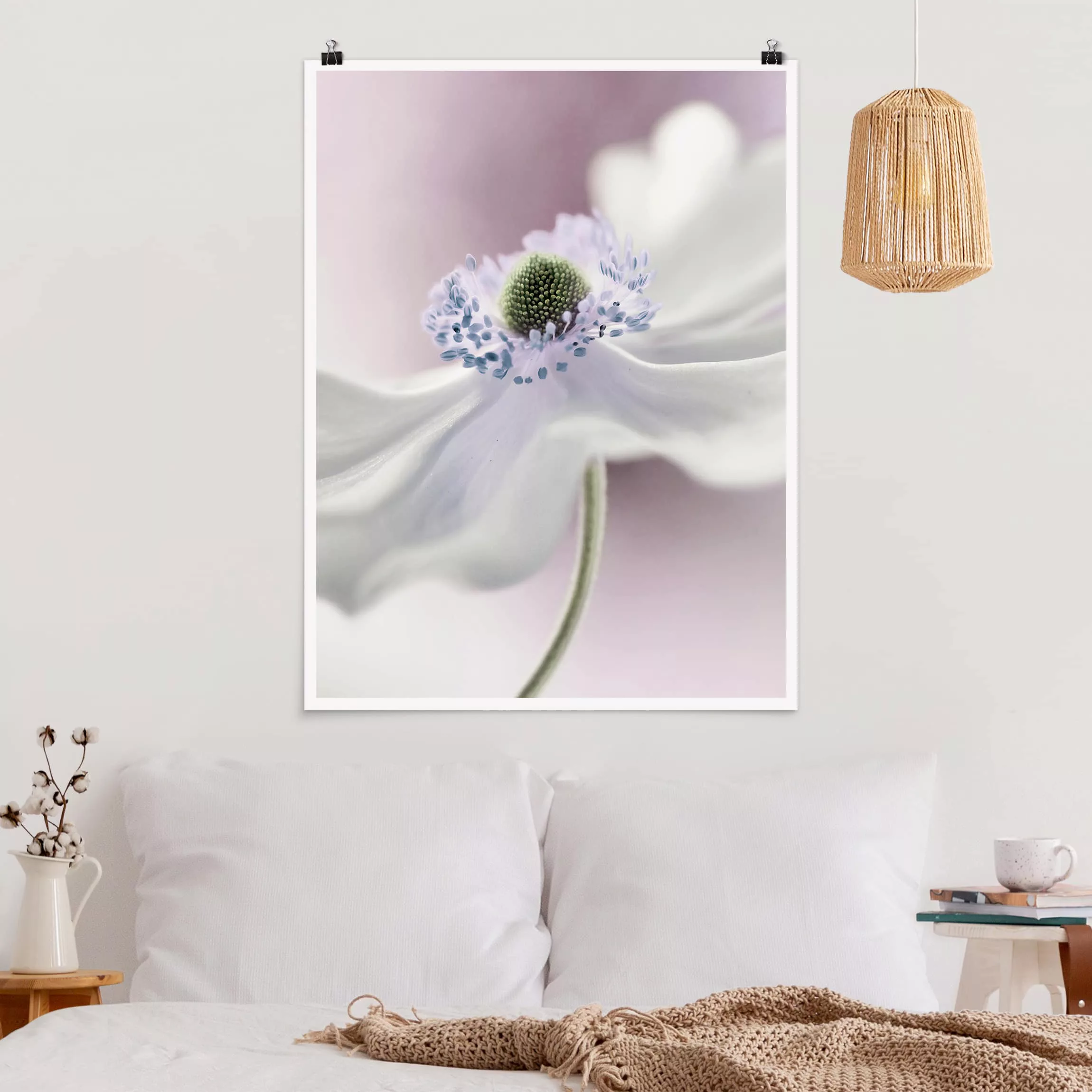 Poster Blumen - Hochformat Anemonenbrise günstig online kaufen