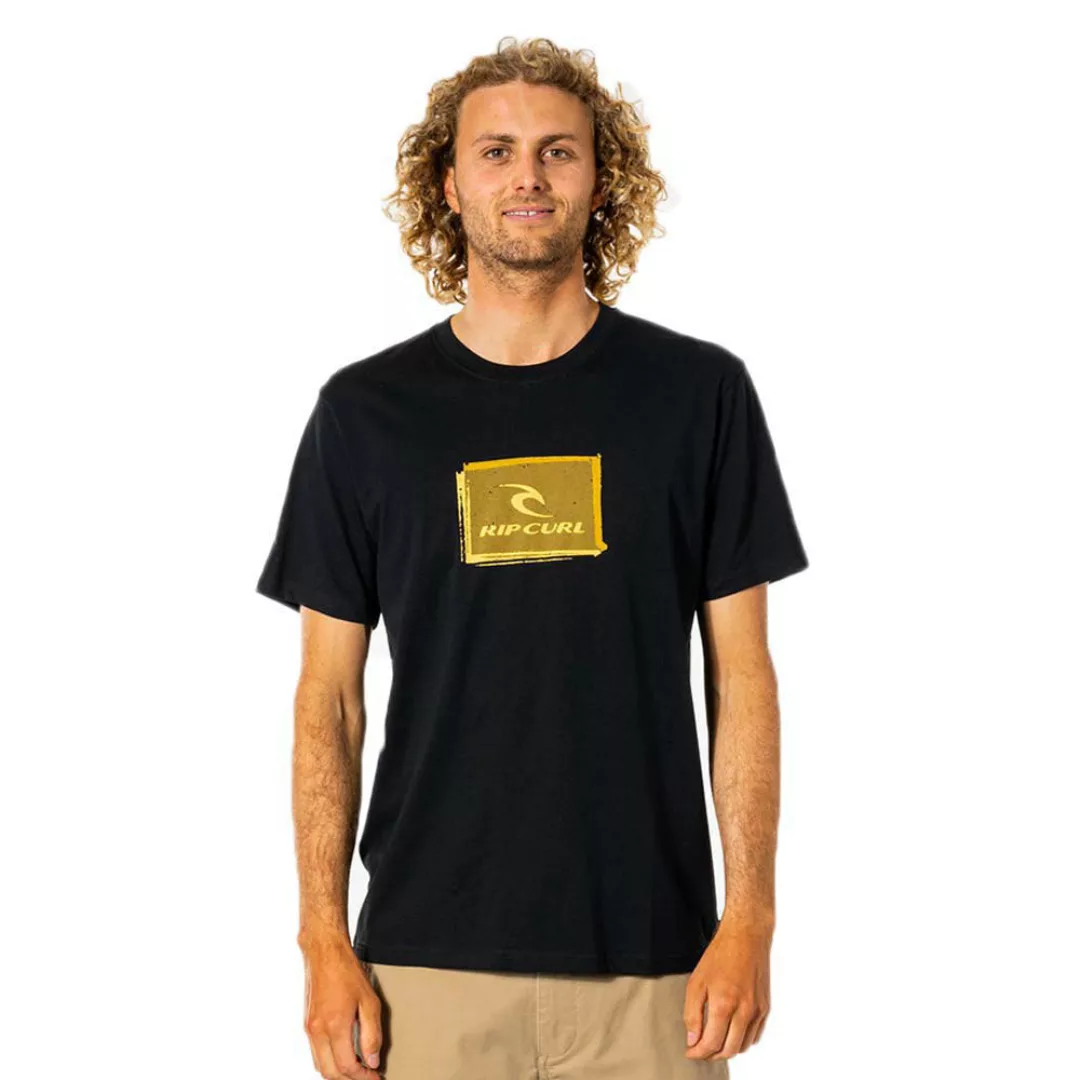 Rip Curl Corp Icon Kurzärmeliges T-shirt M Black günstig online kaufen