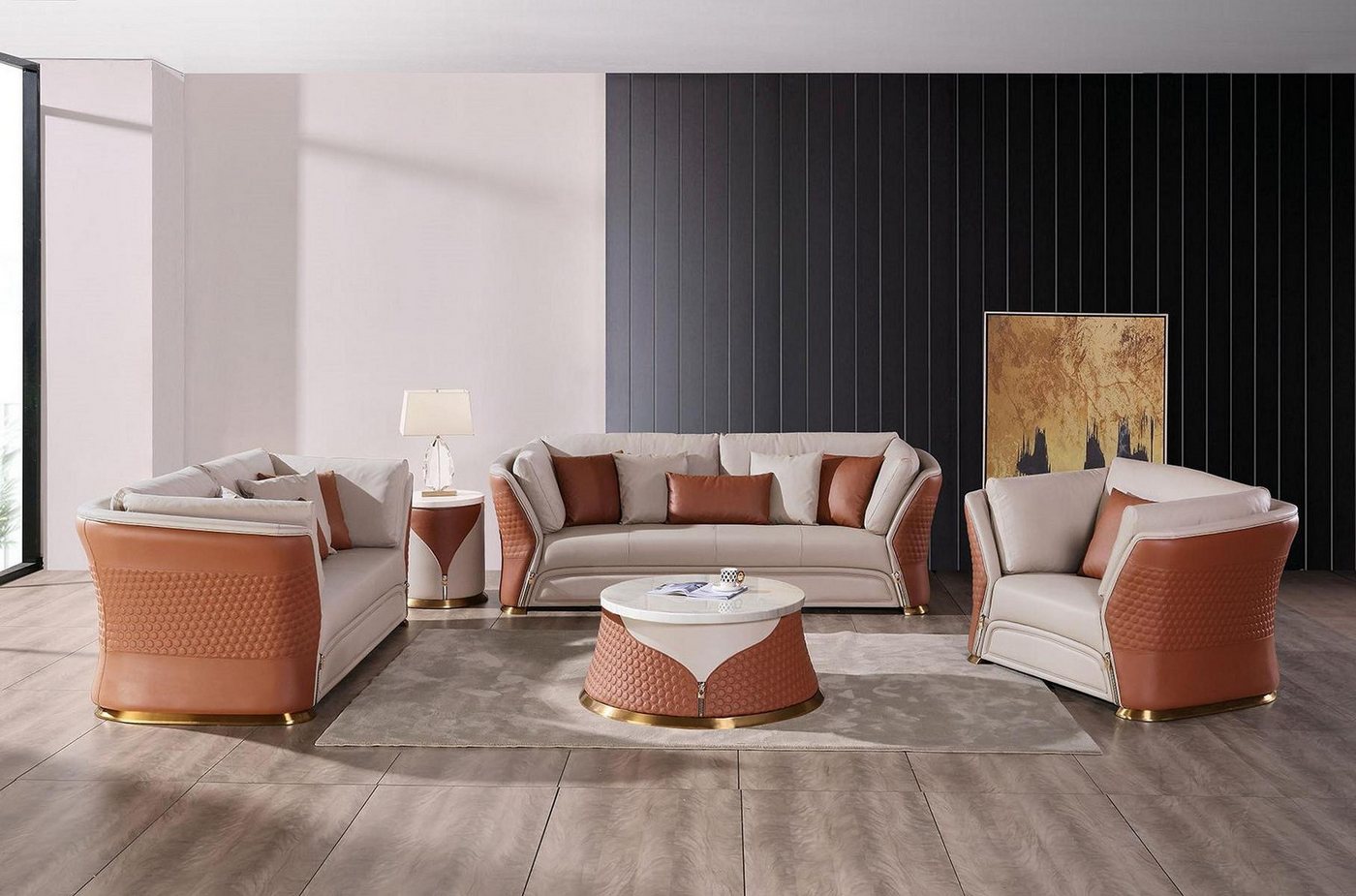 Xlmoebel Sofa Neues Set von Designer-Sofagarnituren mit 3-2-Sitzer-Polsterm günstig online kaufen