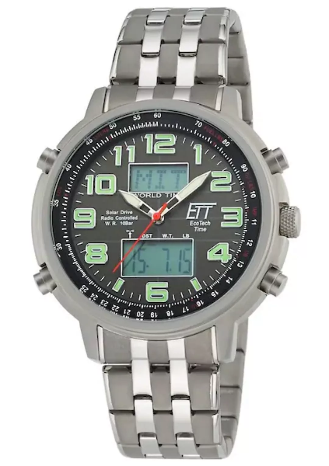 ETT Funkchronograph »EGS-11302-22M«, Armbanduhr, Herrenuhr, Stoppfunktion, günstig online kaufen