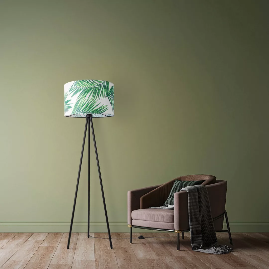 Paco Home Stehlampe »Trina Ostende«, Lampenschirm Wohnzimmer Stativ Lampe B günstig online kaufen