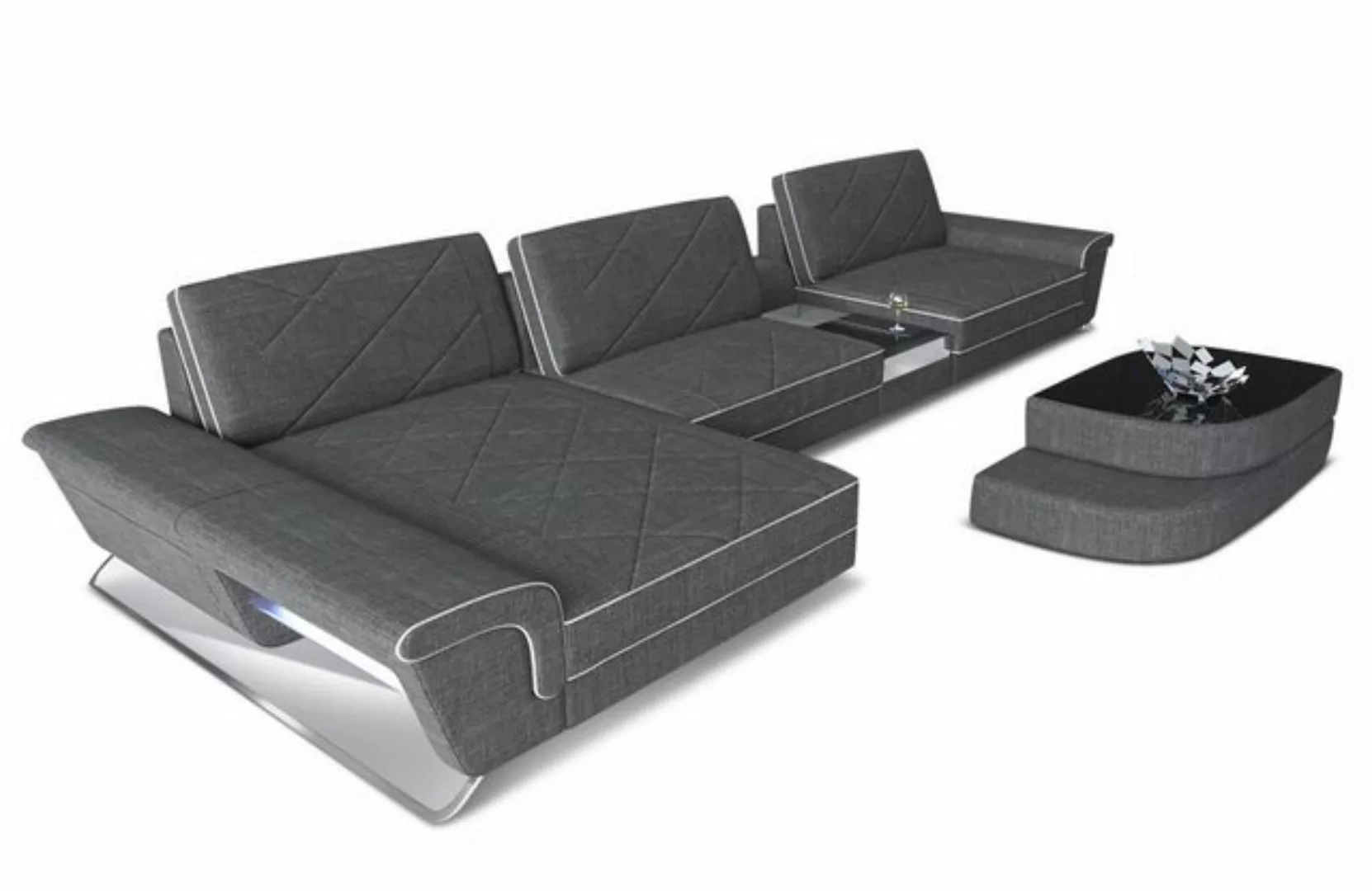 Sofa Dreams Ecksofa Polster Stoffsofa Couch Bari L Form Stoff Sofa, Webstof günstig online kaufen