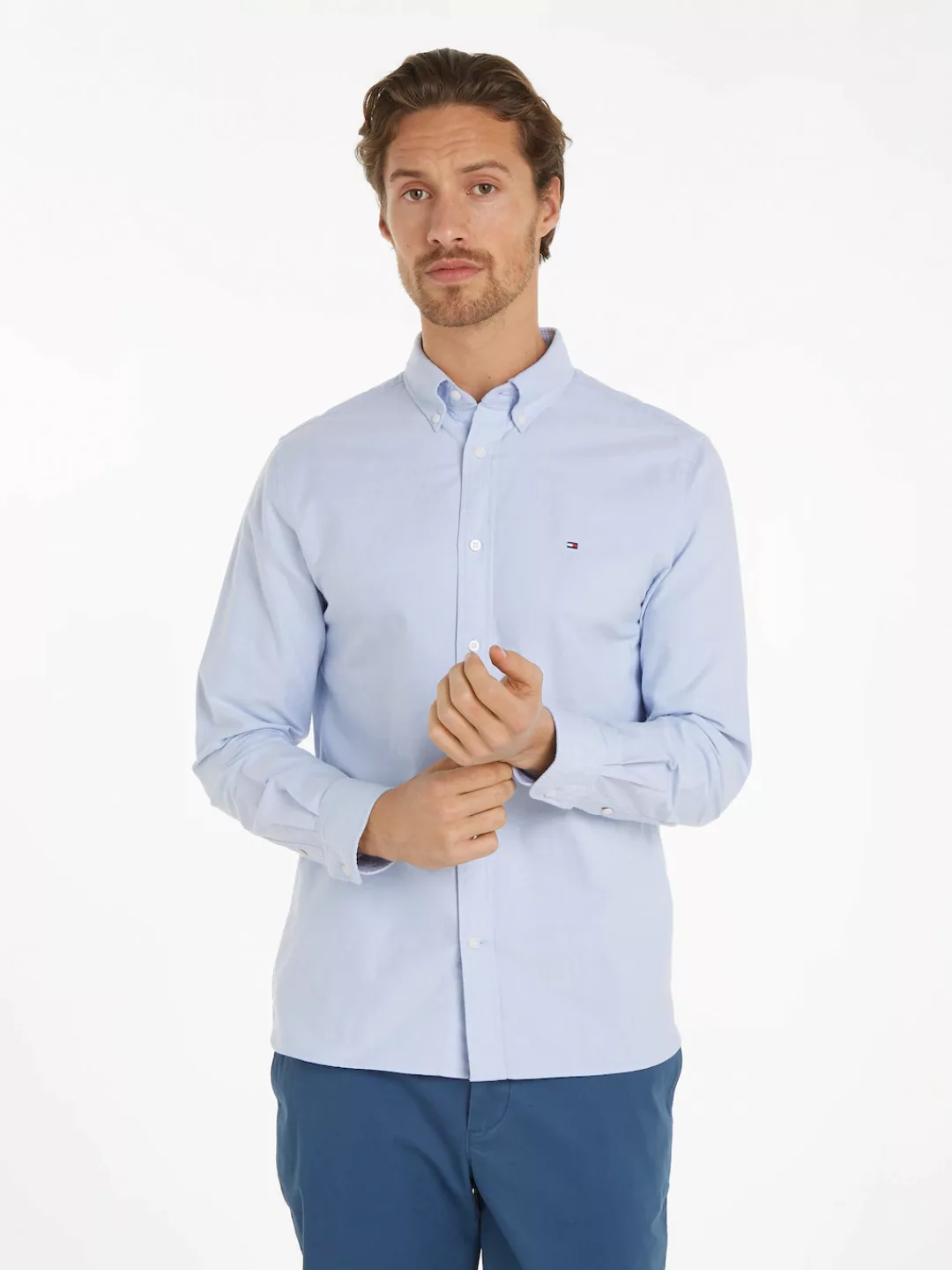 Tommy Hilfiger Langarmhemd "SOLID HERITAGE OXFORD RF SHIRT" günstig online kaufen