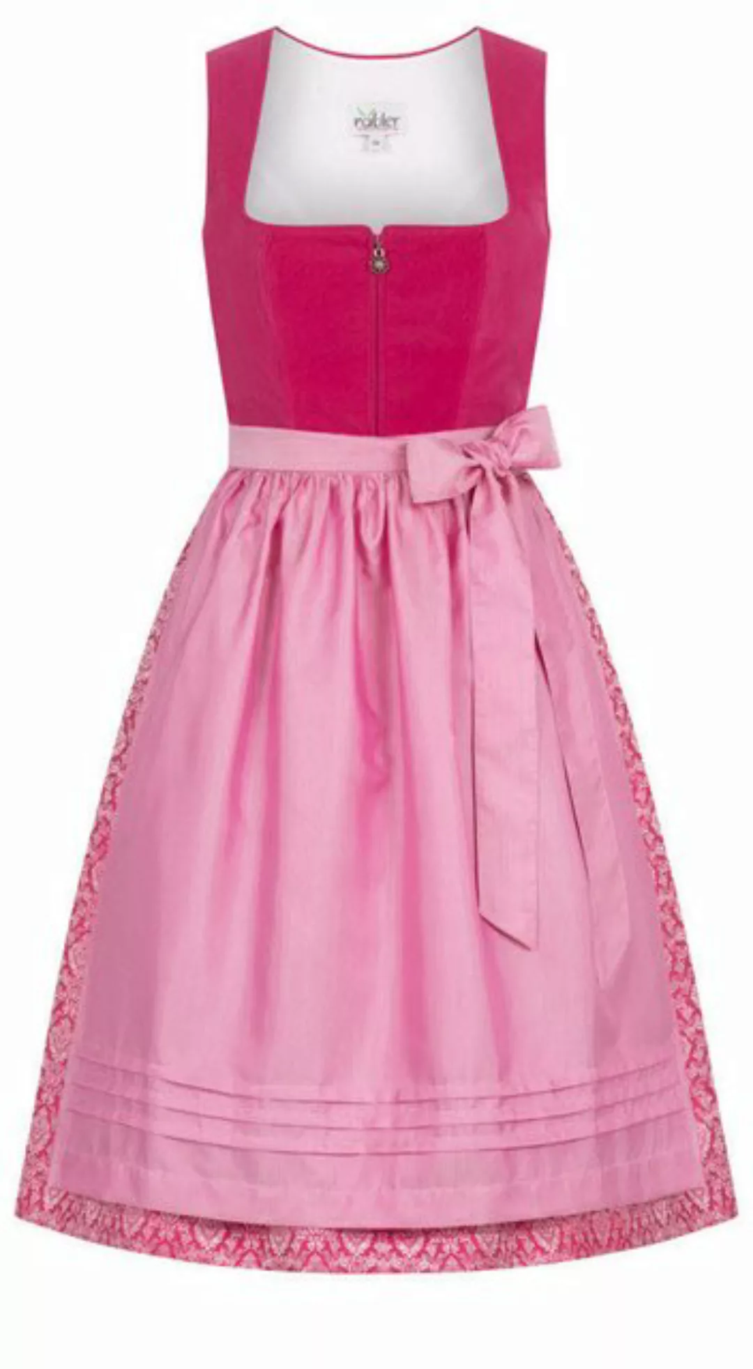 Nübler Trachtenkleid Midi Dirndl Karla in Pink von Nübler günstig online kaufen