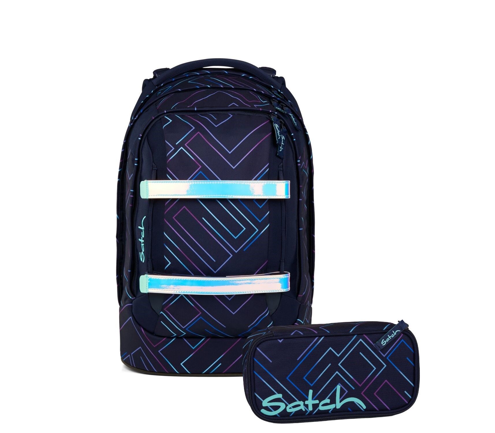 Satch Schulranzen Schulrucksack-Set PACK Purple Laser günstig online kaufen