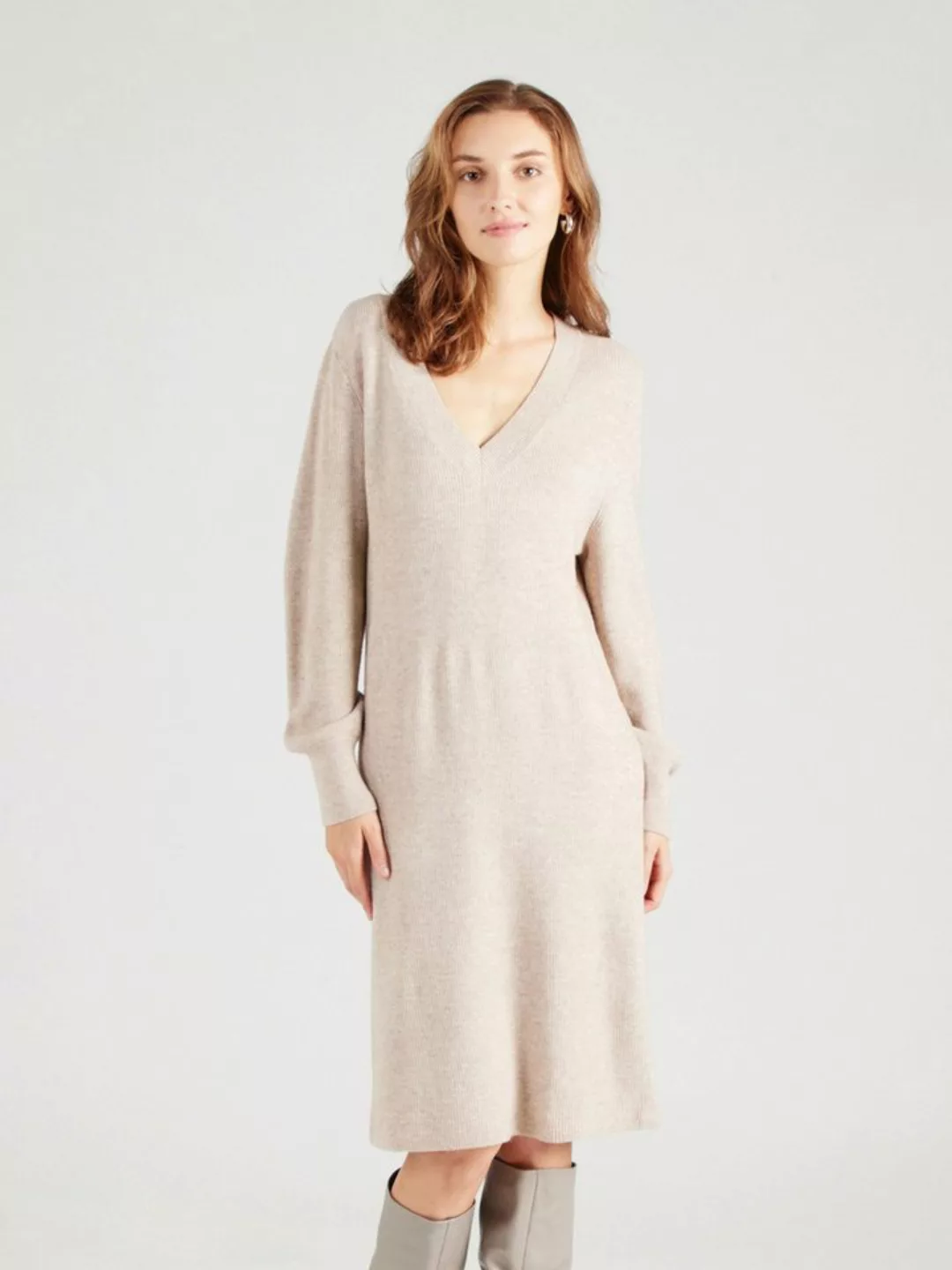 ONLY Strickkleid ONLKATIA LS V-NECK DRESS NCA KNT günstig online kaufen