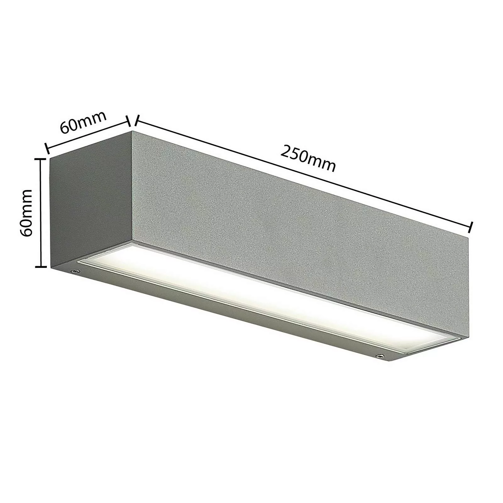 Arcchio Lengo LED-Wandlampe CCT, 25cm, 1-fl. grau günstig online kaufen